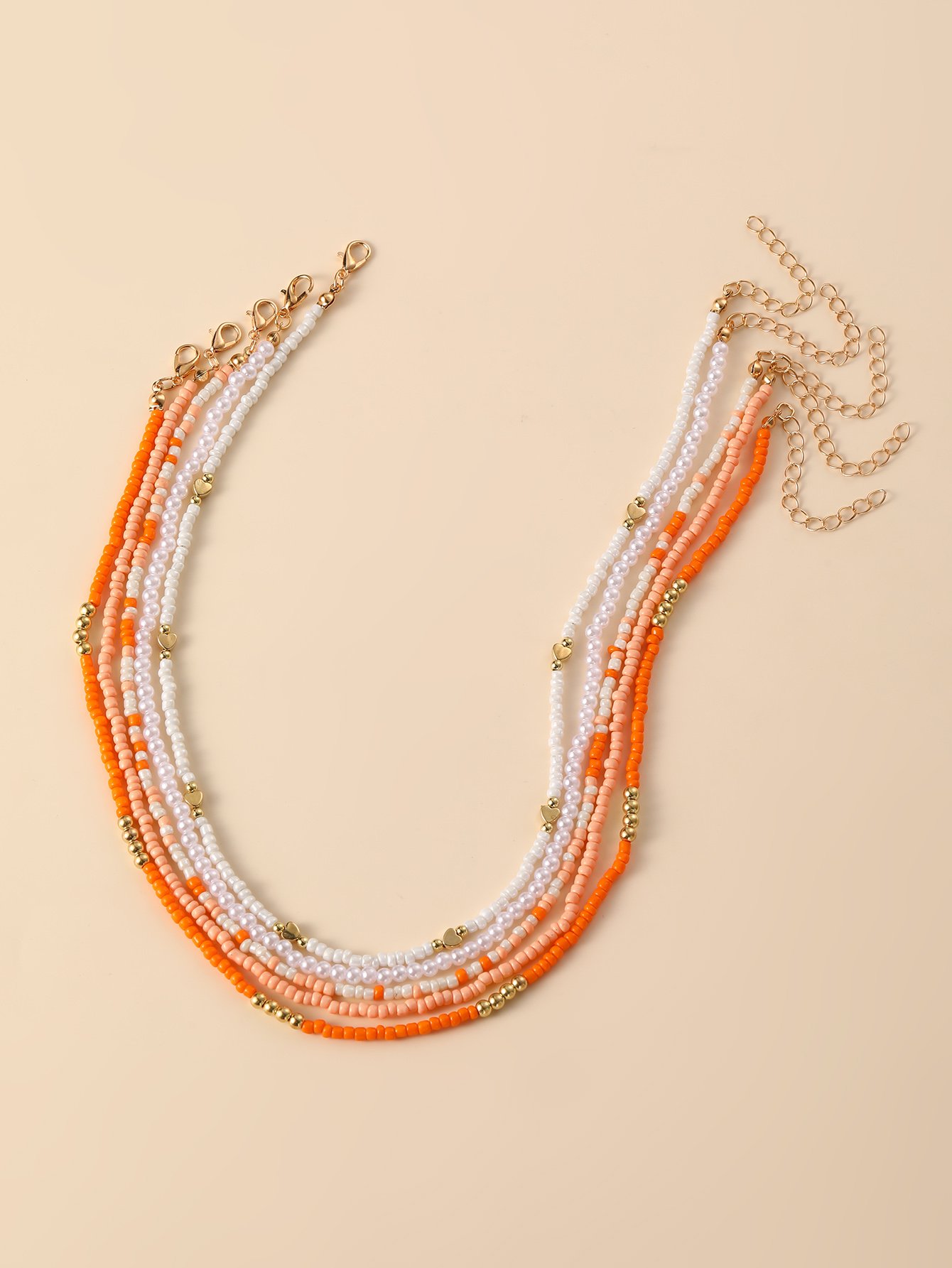 Set of 5 - Beaded Necklace