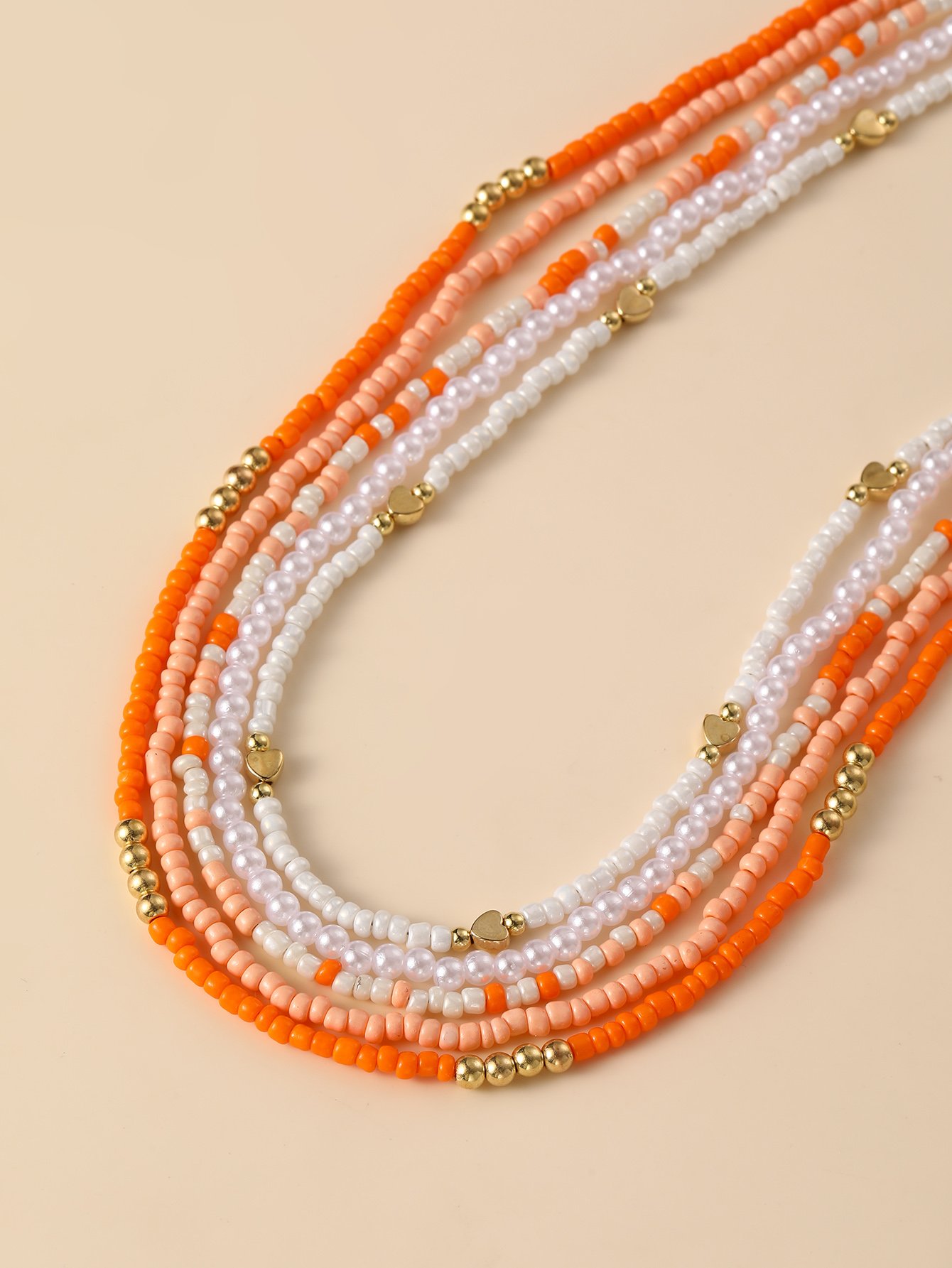 Set of 5 - Beaded Necklace