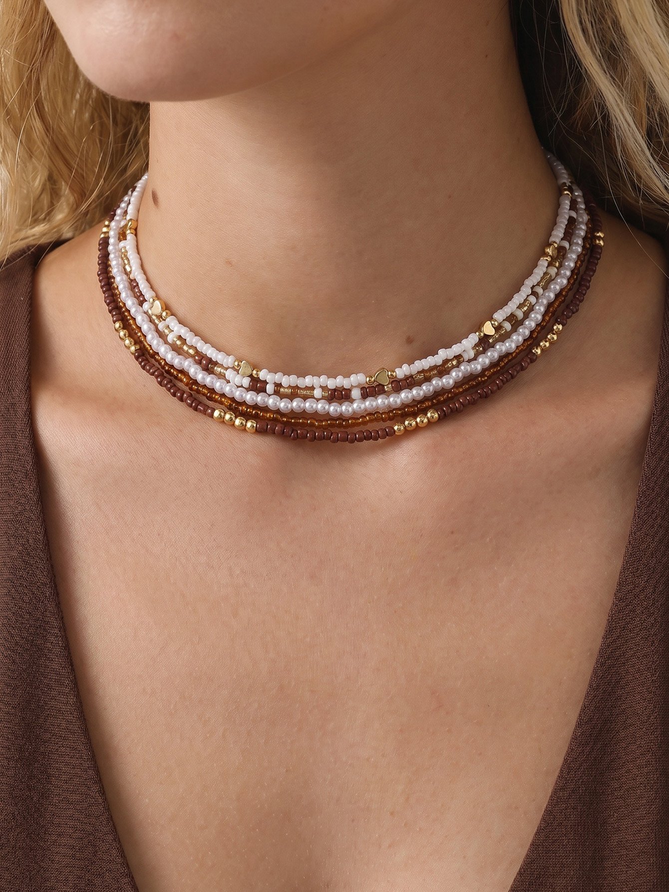 Set of 5 - Beaded Necklace