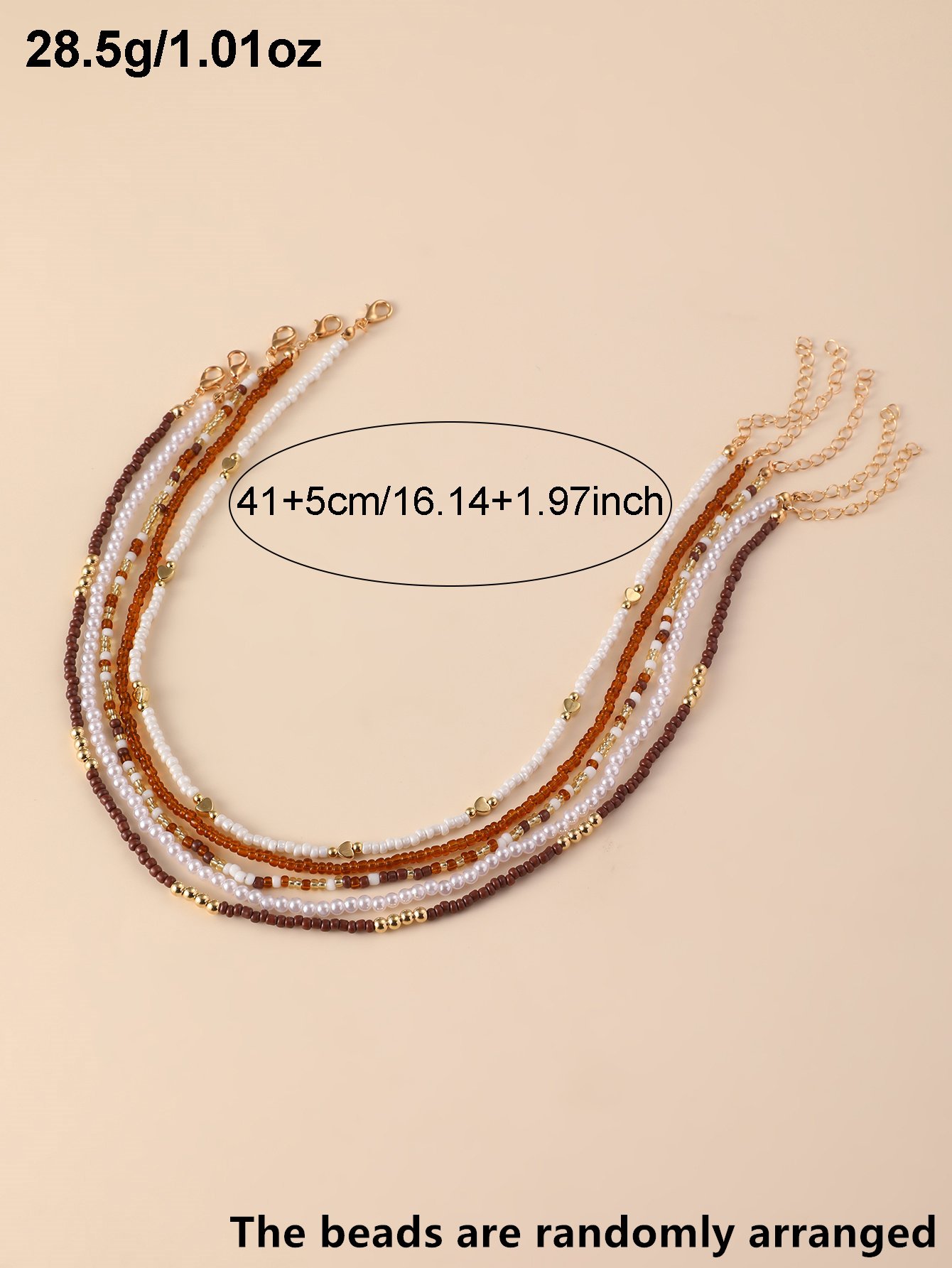 Set of 5 - Beaded Necklace