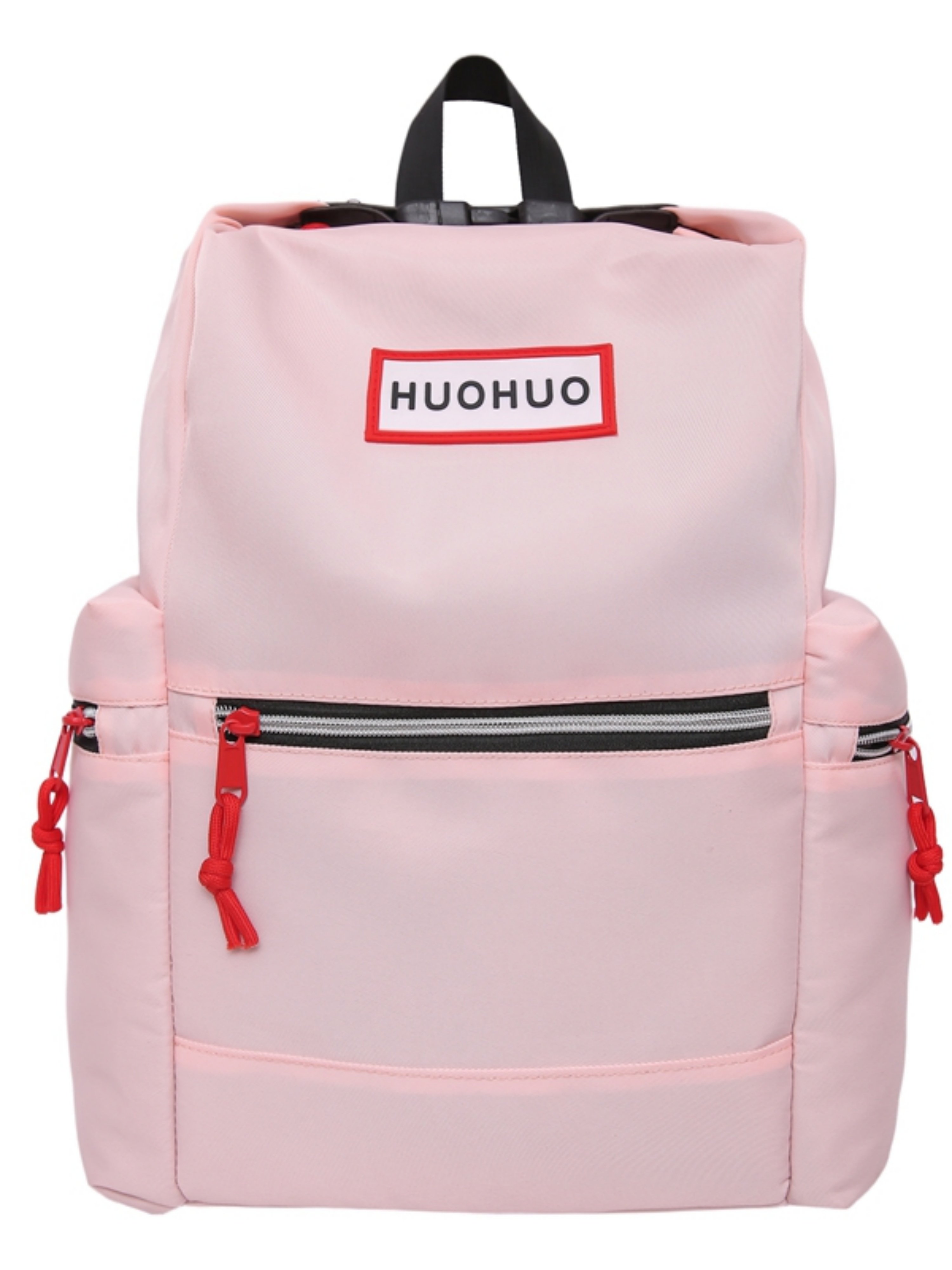 Pink Plain Backpack