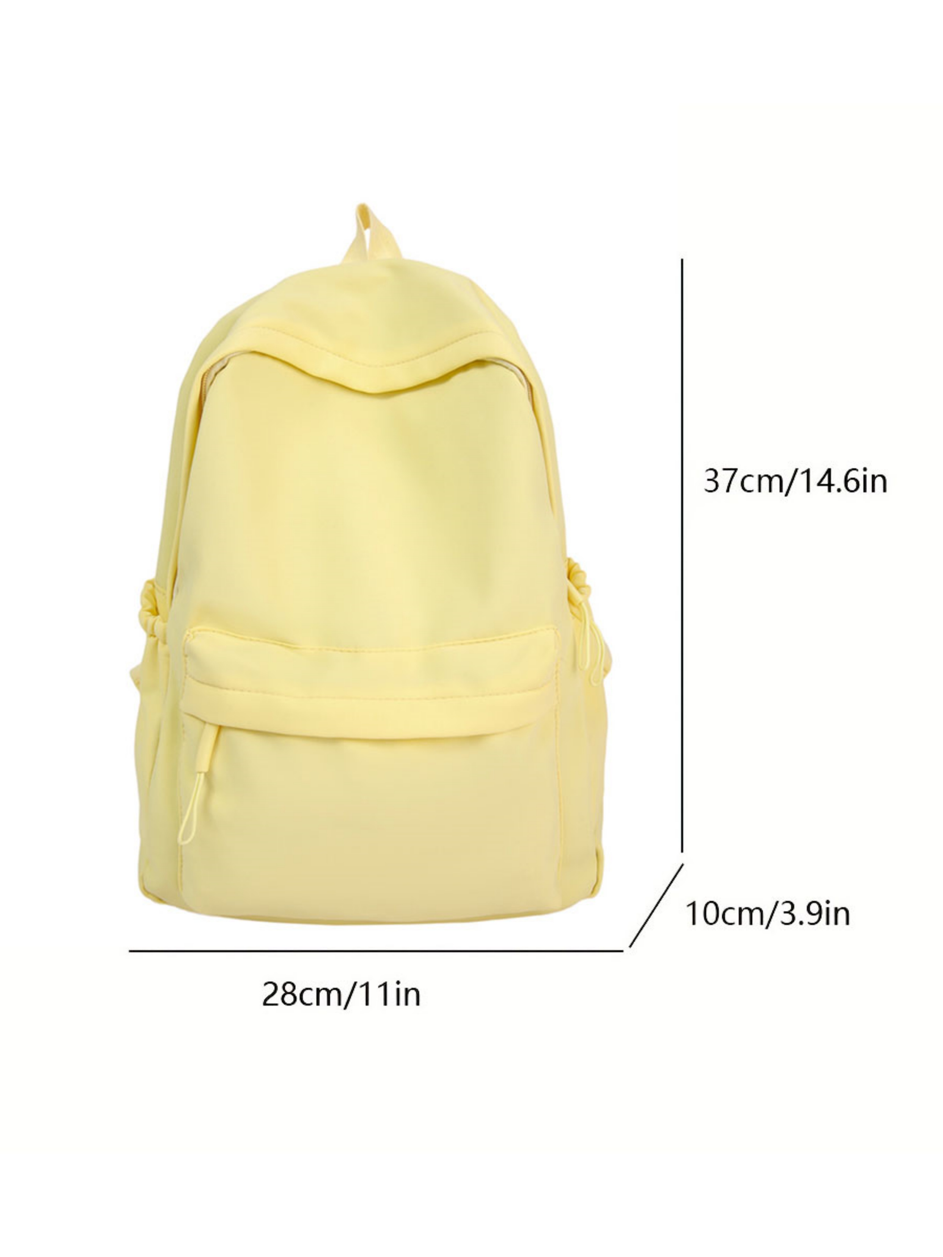 Yellow Plain Backpack
