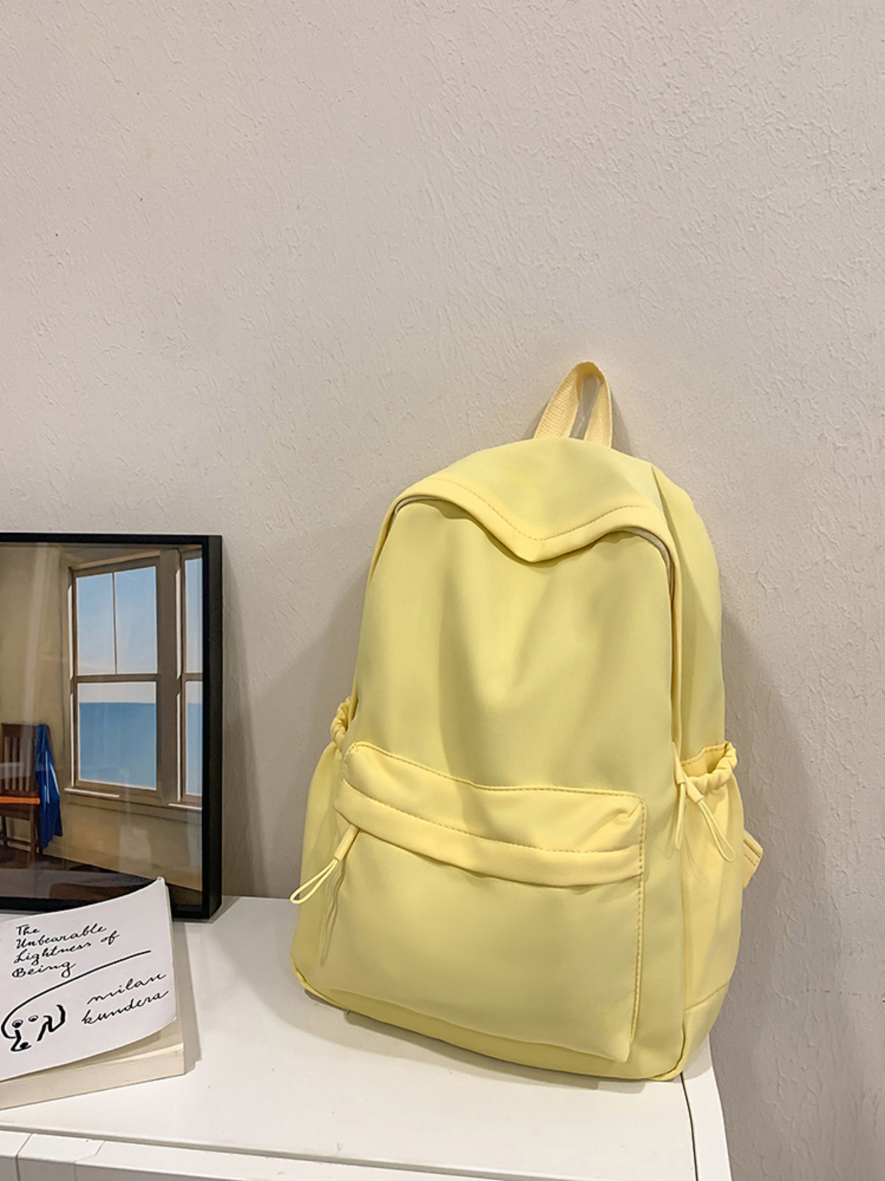 Yellow Plain Backpack
