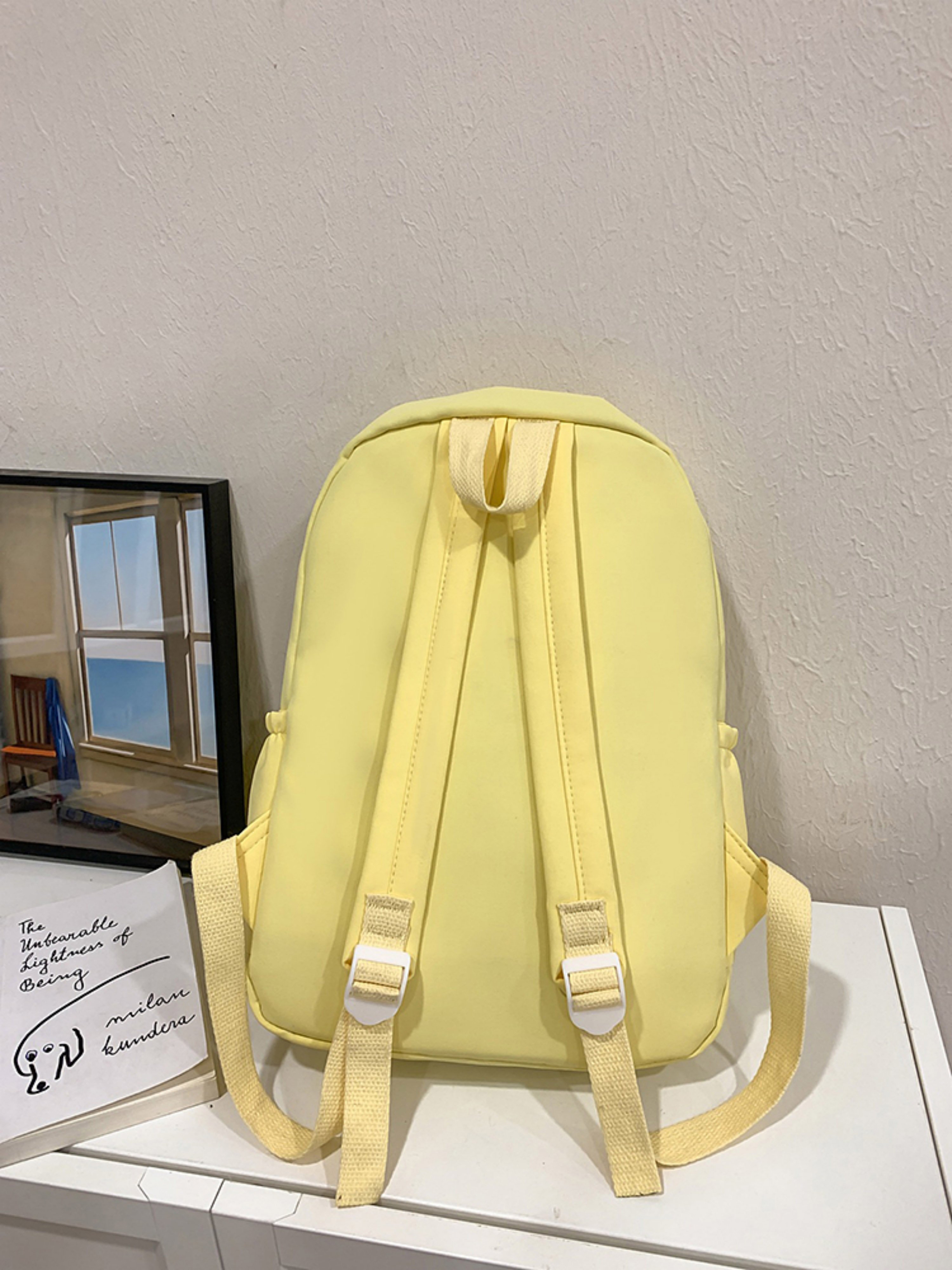 Yellow Plain Backpack