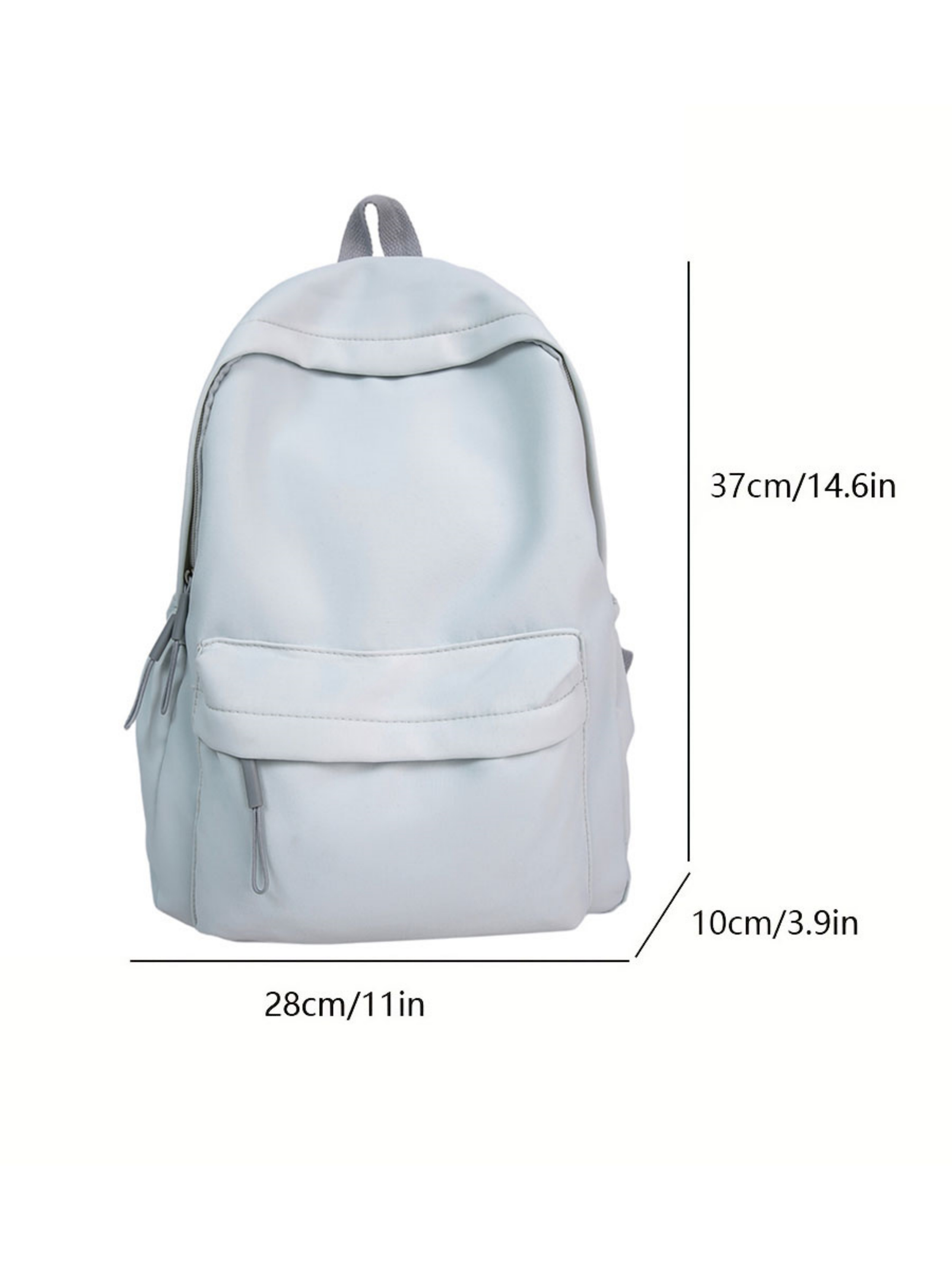 Blue Plain Backpack