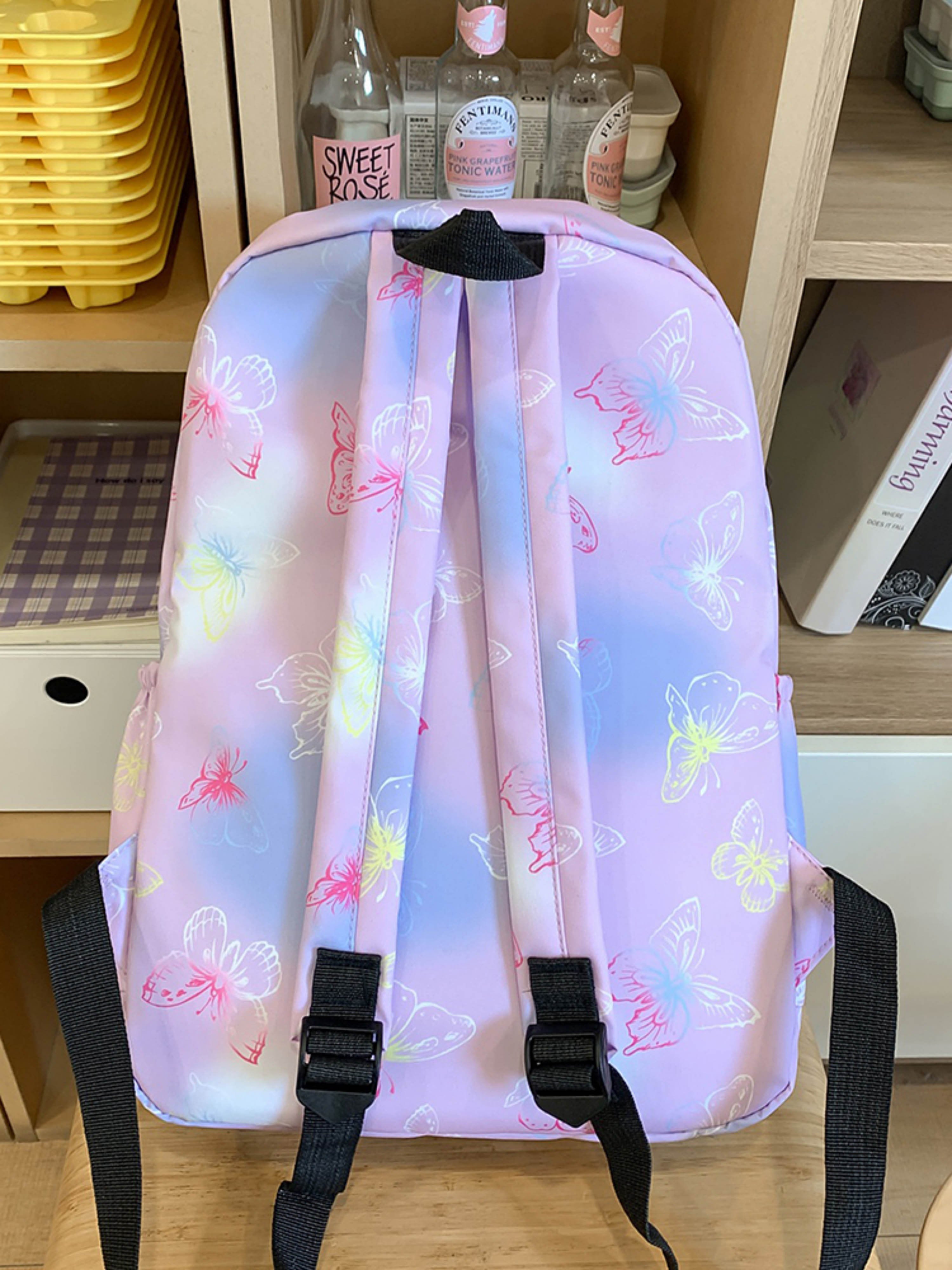 Butterfly Print Backpack