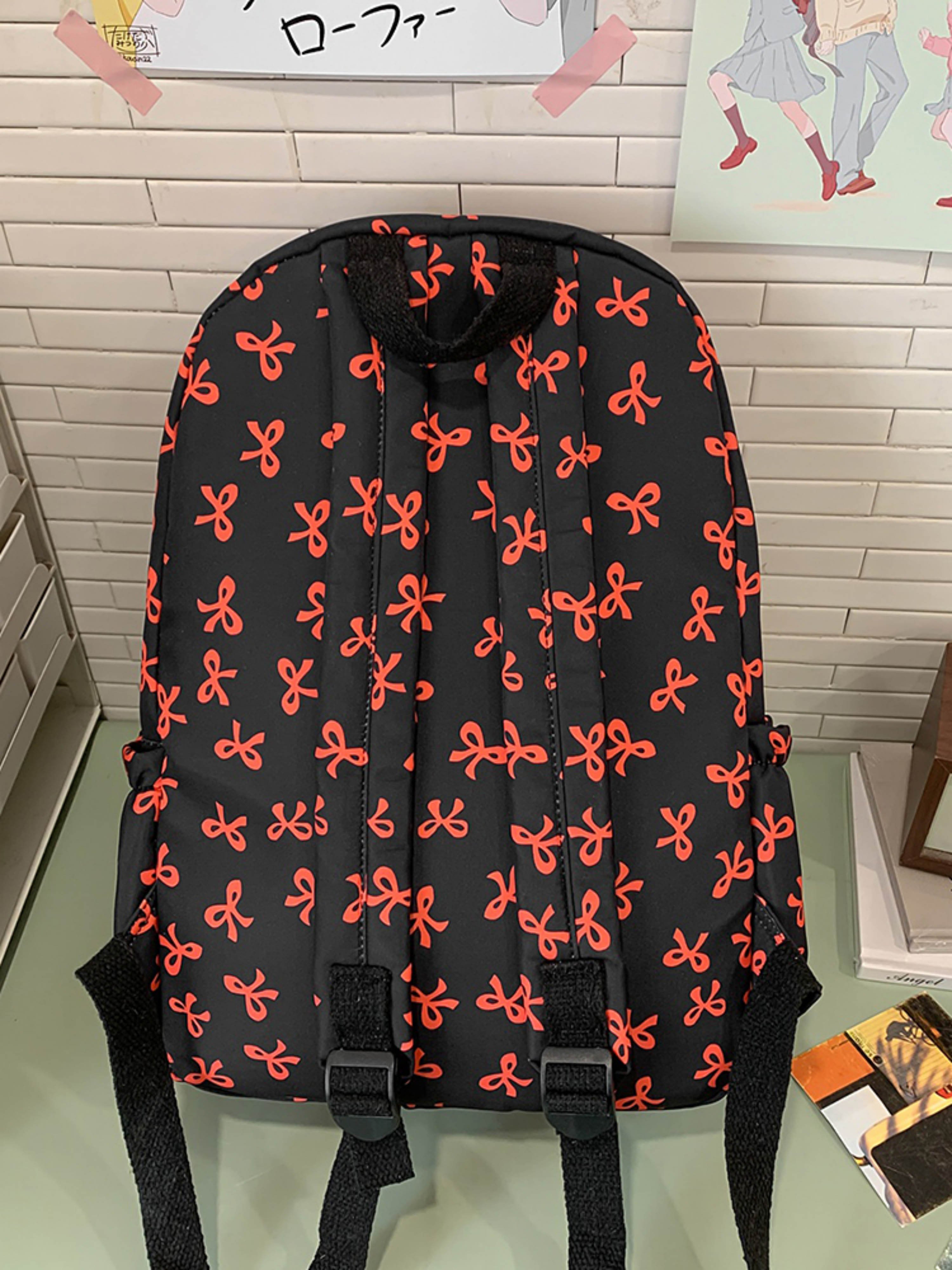 Bow Print Backpack