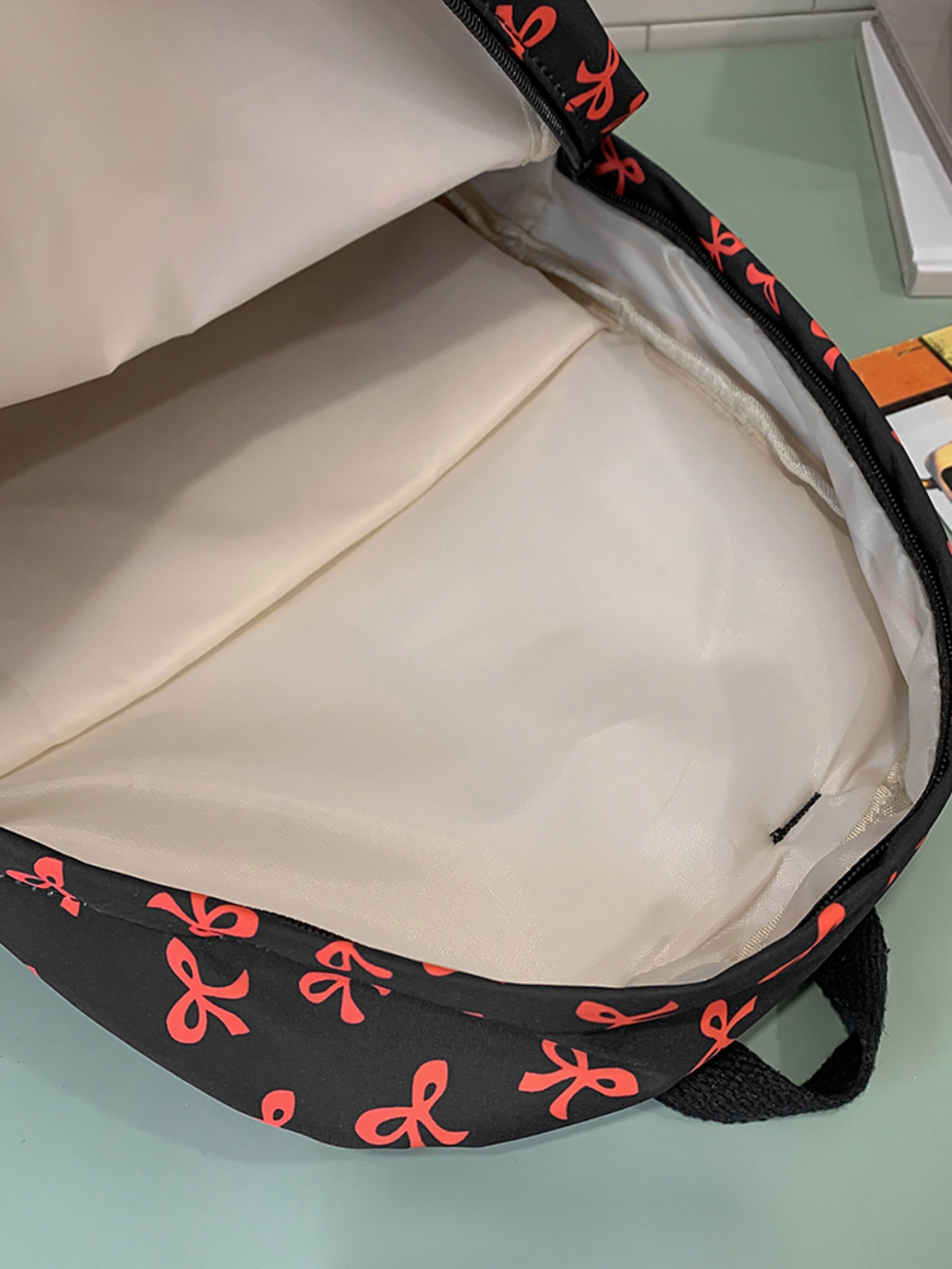 Bow Print Backpack