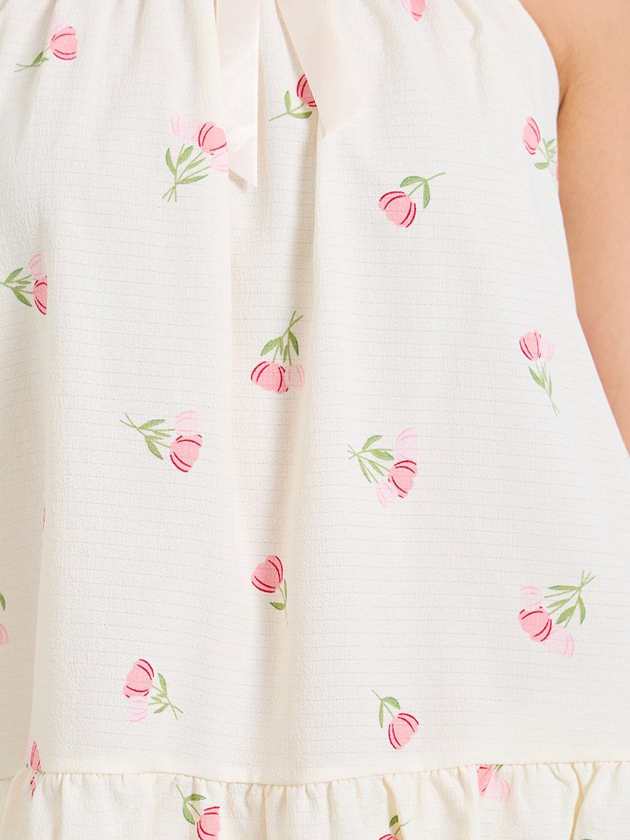 Floral Cami and Straight Pyjama Set