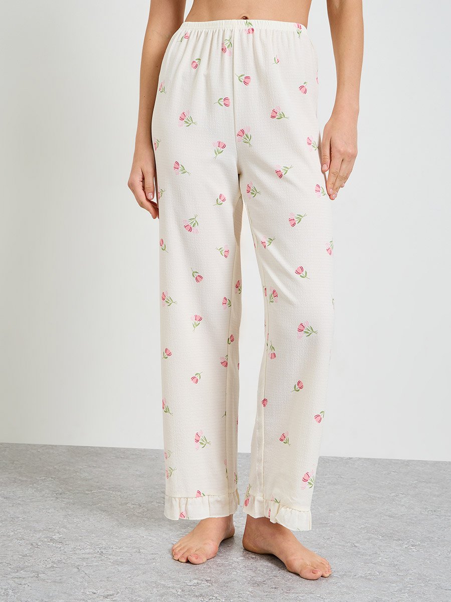 Floral Cami and Straight Pyjama Set
