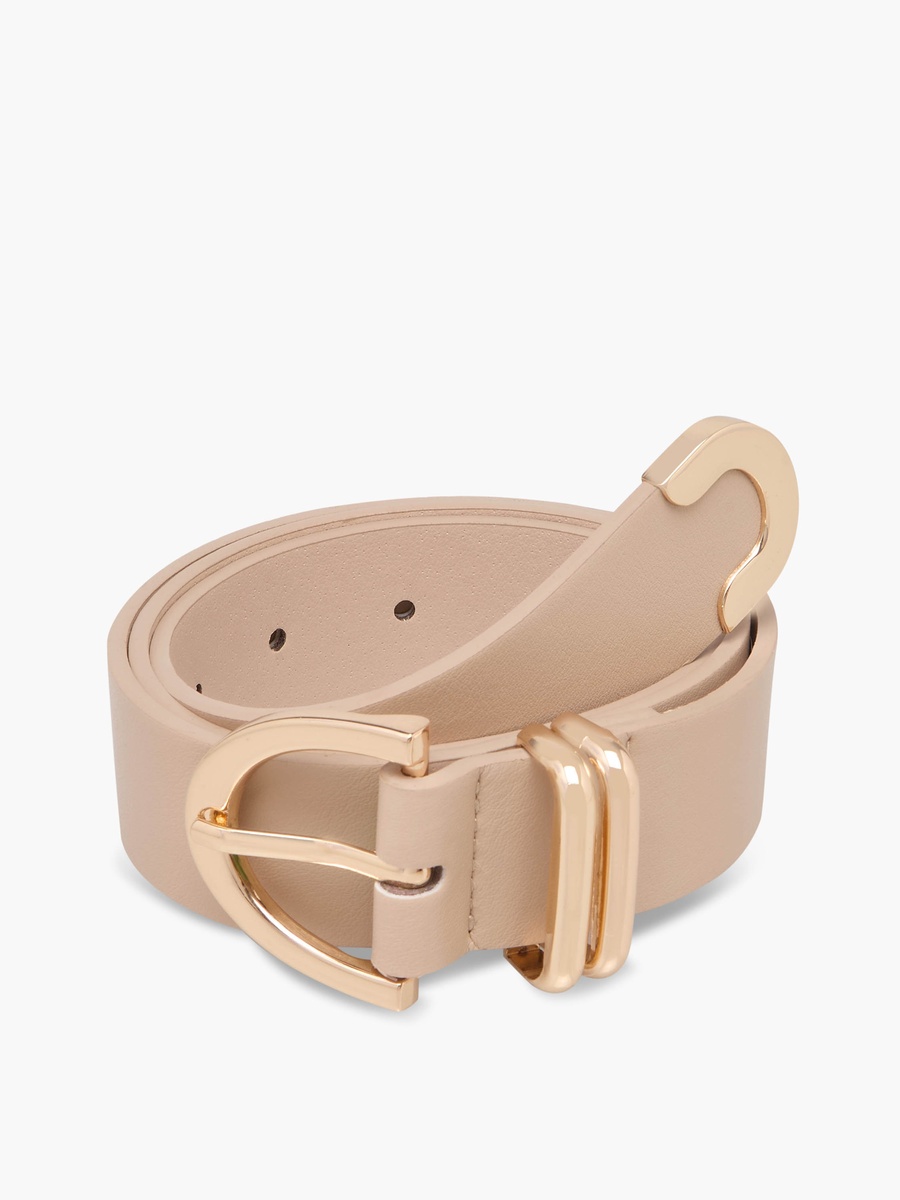 Belt with Curved Buckle - Set of 2