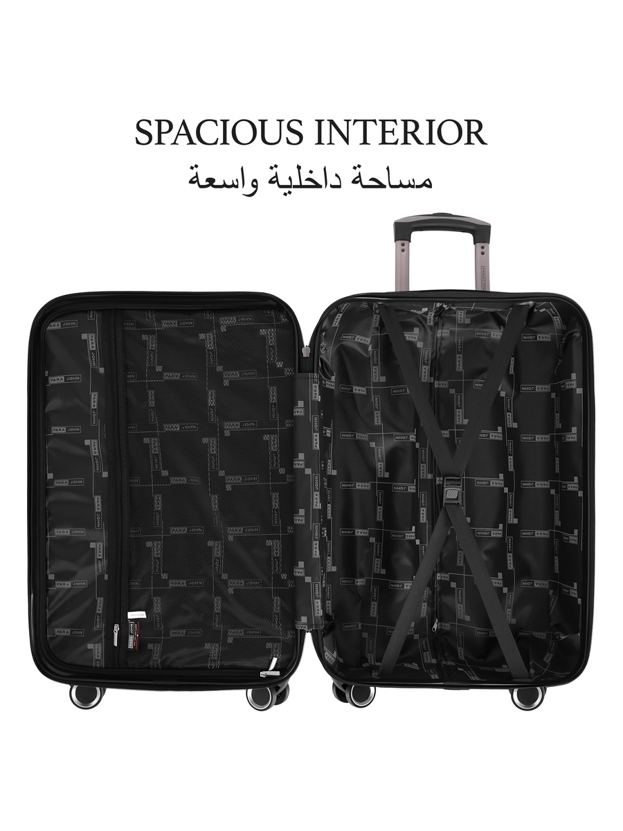 Matrix 3-Piece Luggage Set with Combination Lock and 8-Spinner Wheels, Blue