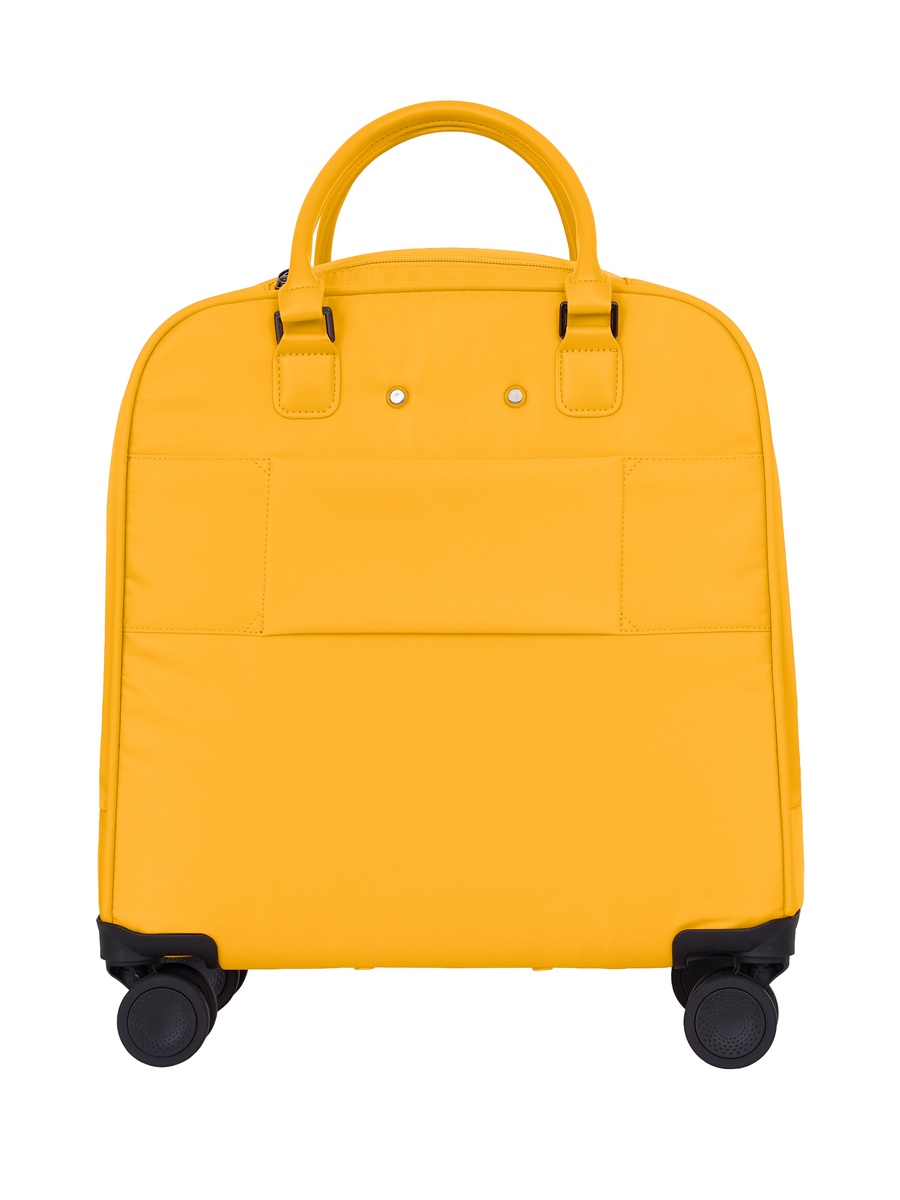 SkyCruise 20-Inch Cabin Luggage with Combination Lock and 8-Spinner Wheels, Yellow