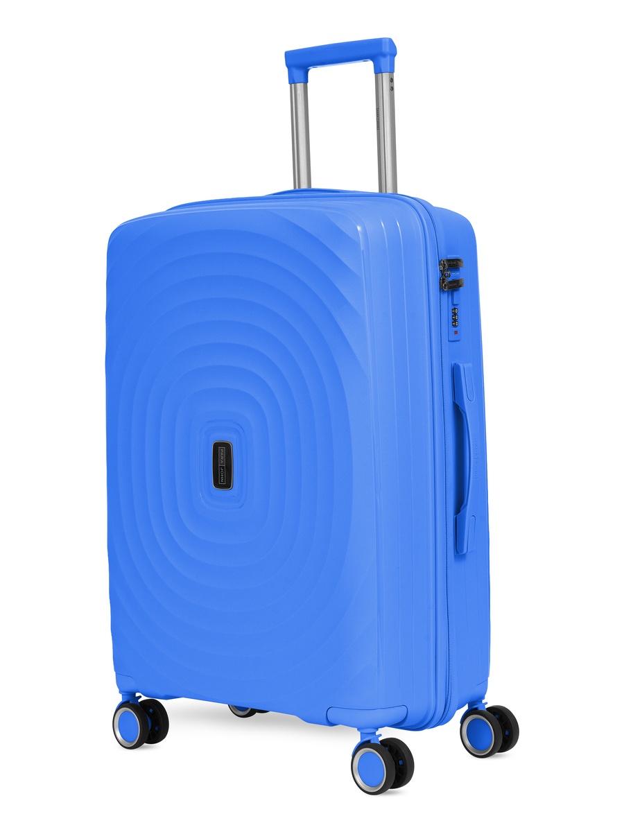 Strato 3-Piece Luggage Set with Combination Lock and 8-Spinner Wheels, Blue