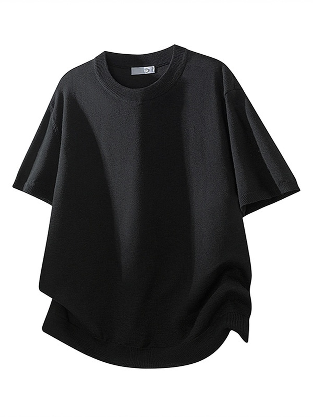 Men Crew Neck Solid Relaxed T-Shirt