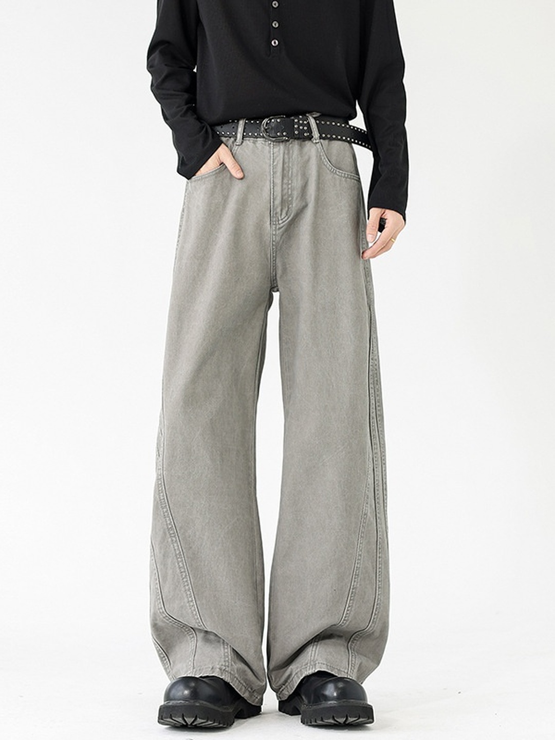 Men Loose Straight Leg Pants