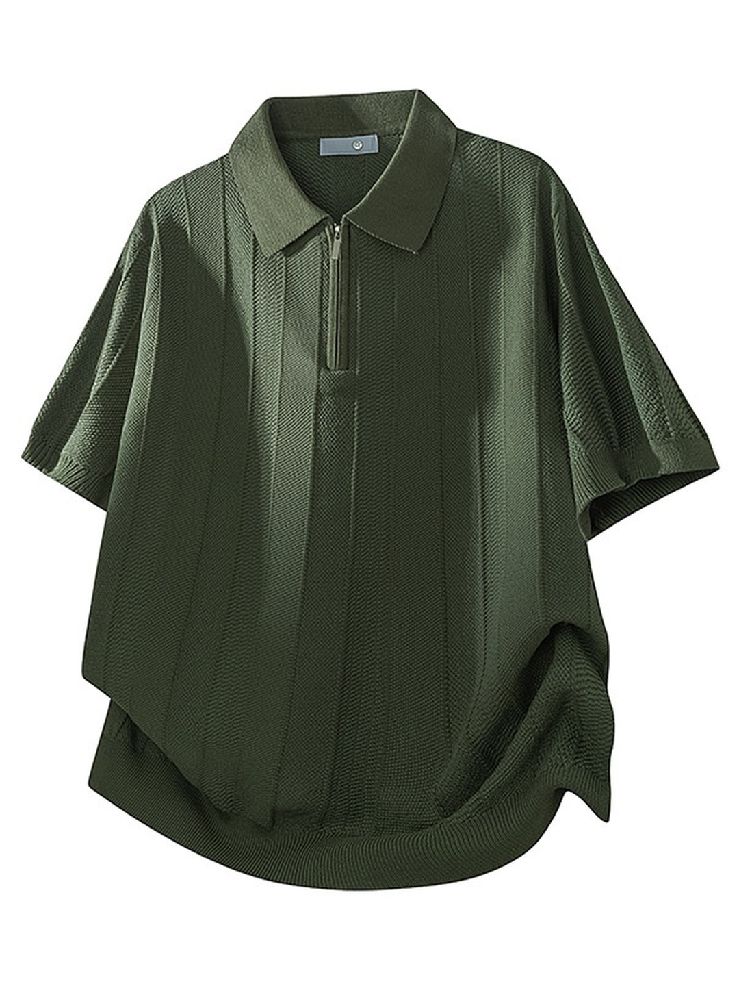 Men Jacquard Texture Knit Polo
