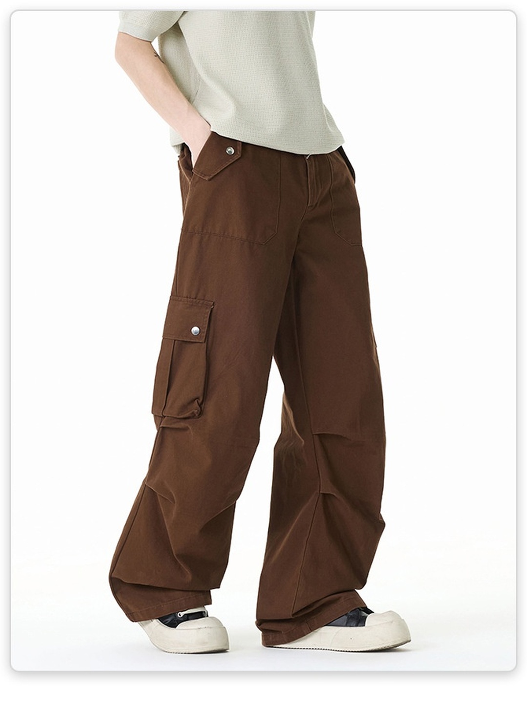 Men 3D Multi-Pocket Extended Cargo Pants