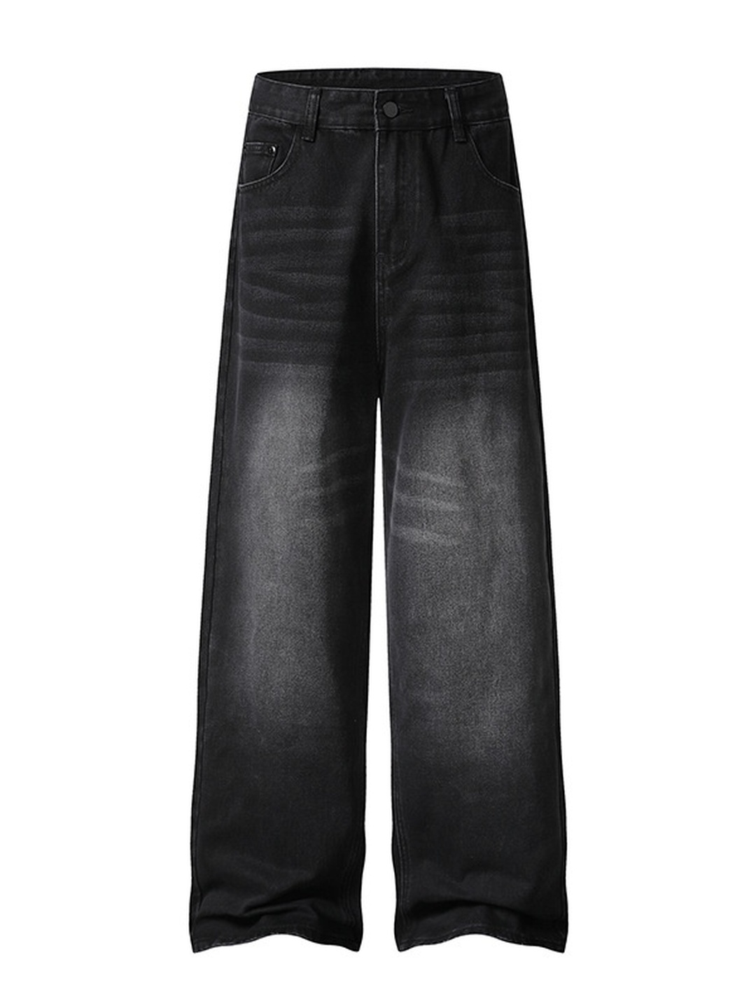 Men Vintage Washed Loose Jeans