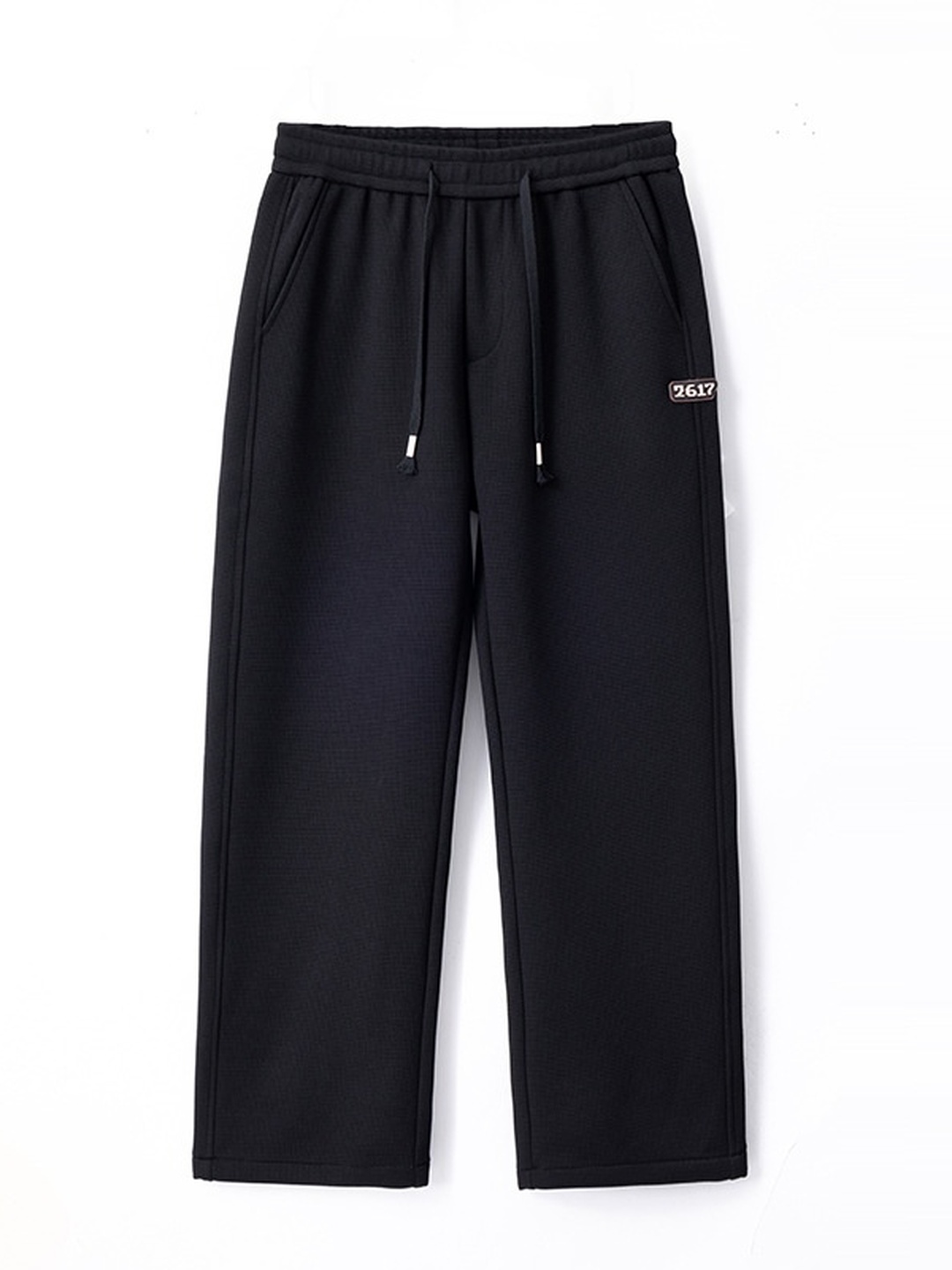 Men Textured Relaxed Casual Pants