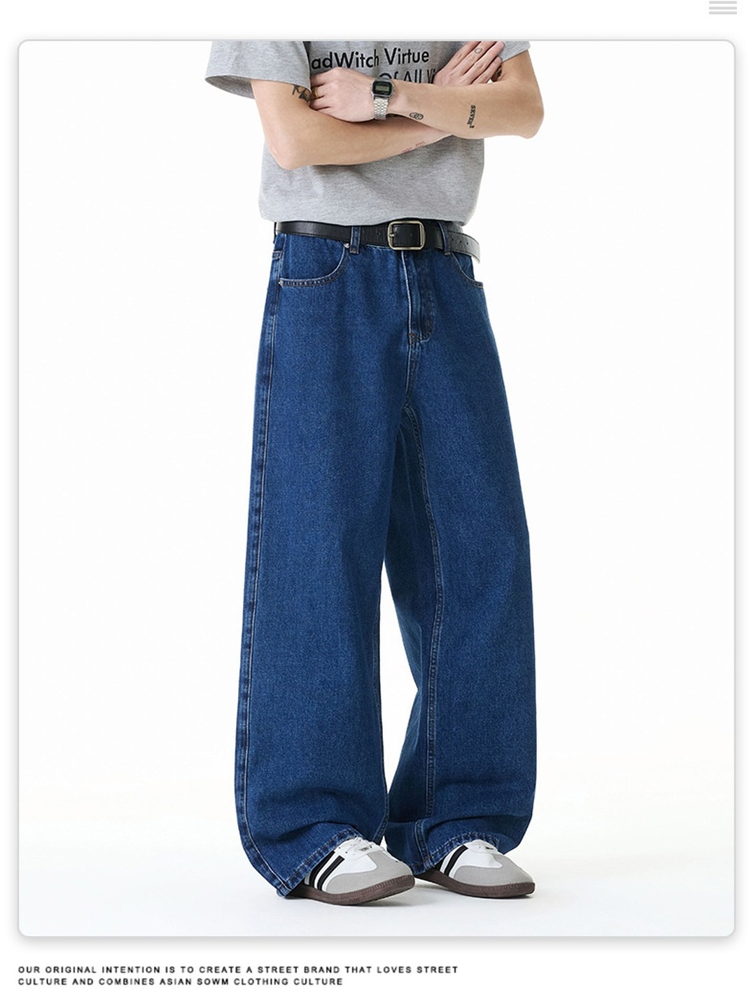 Men Loose Premium Straight Leg Jeans