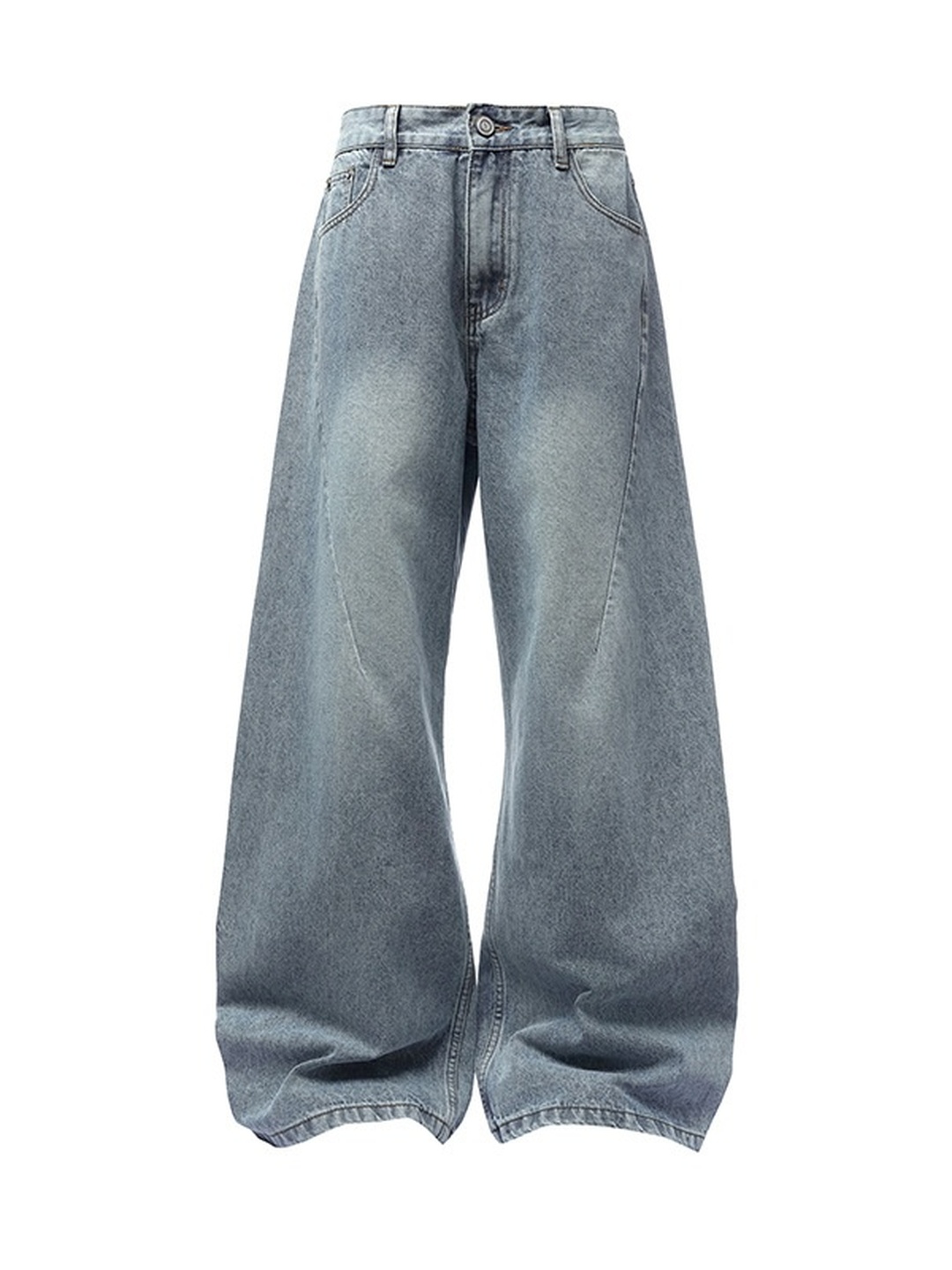 Men High-Street Loose Wide Leg Jeans