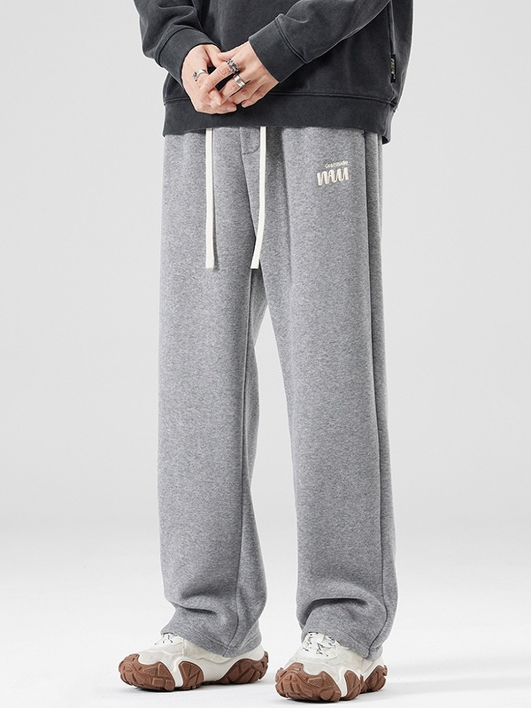 Men Knitted Fleece Pants