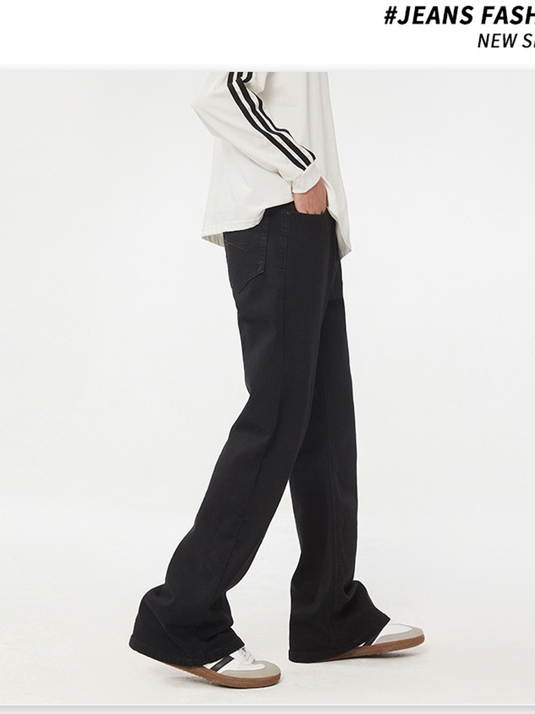 Men Solid Fleece Flared Pants