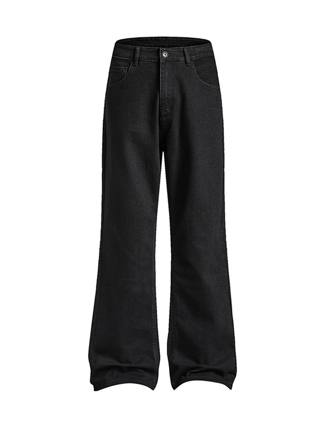 Men Solid Fleece Flared Pants