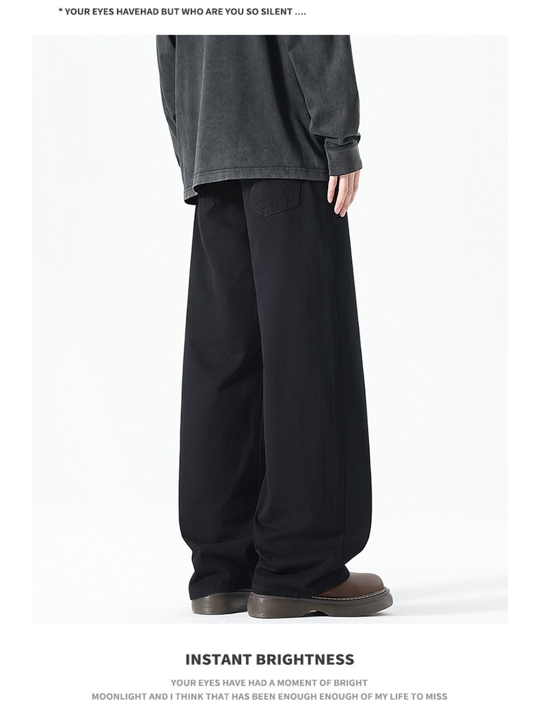 Men Straight Loose Trousers