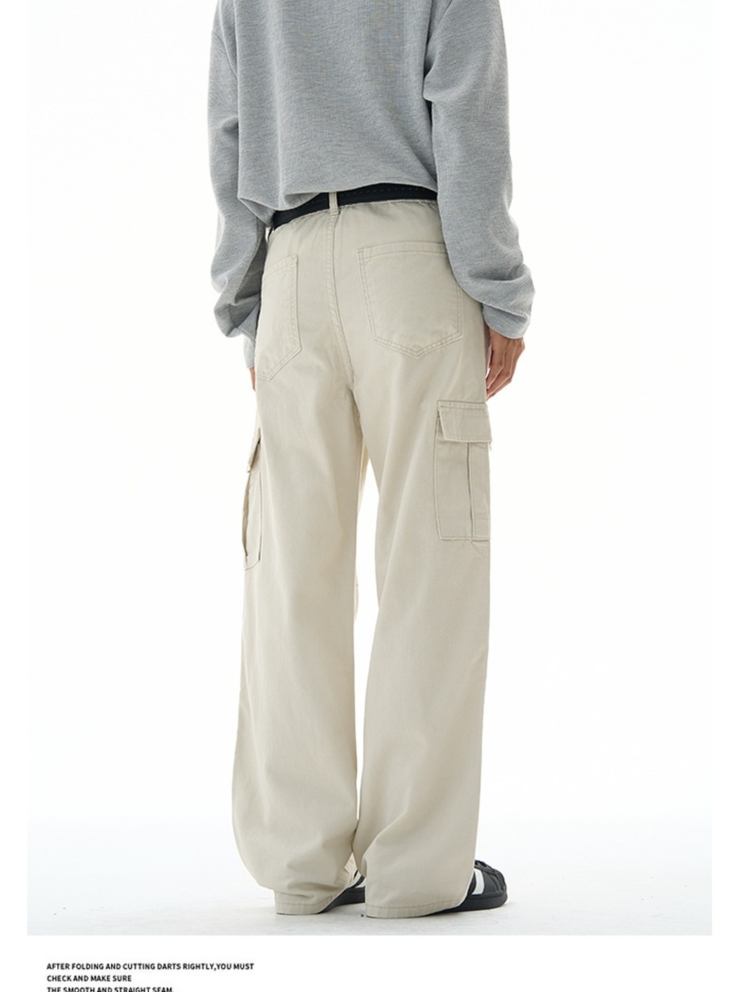 Men Panelled Cargo Baggy Pants
