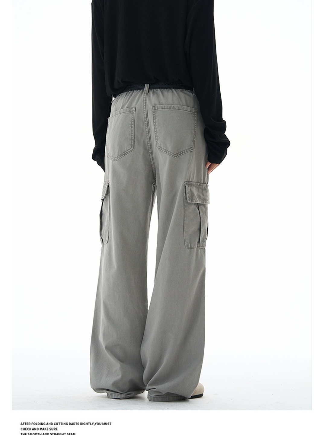 Men Panelled Cargo Baggy Pants