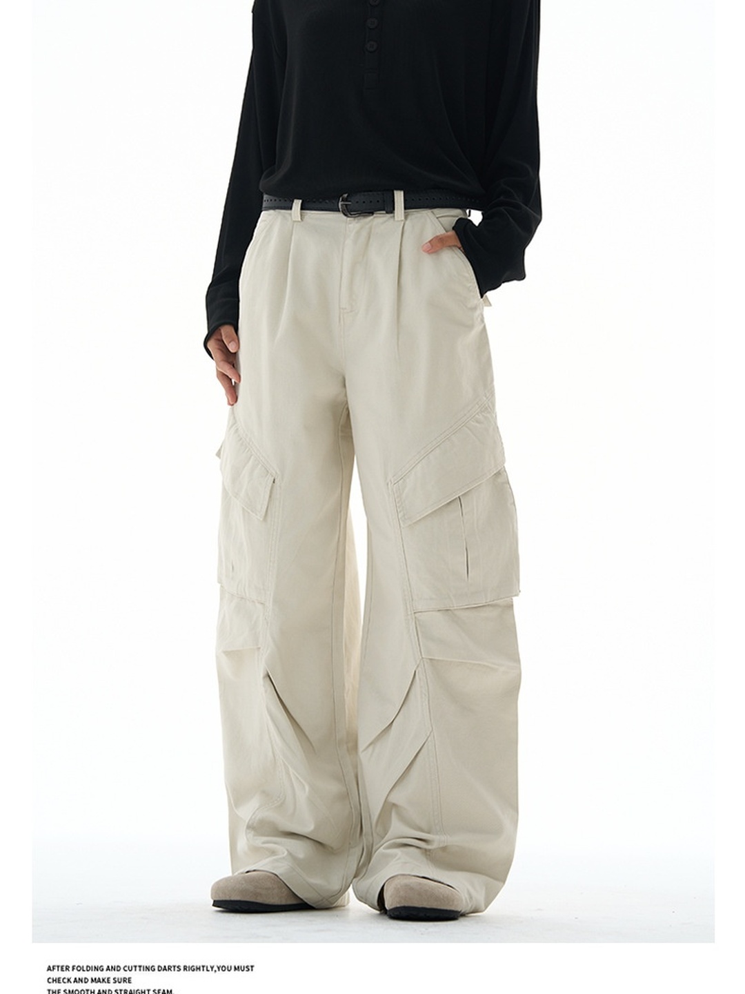 Men Panelled Cargo Baggy Pants