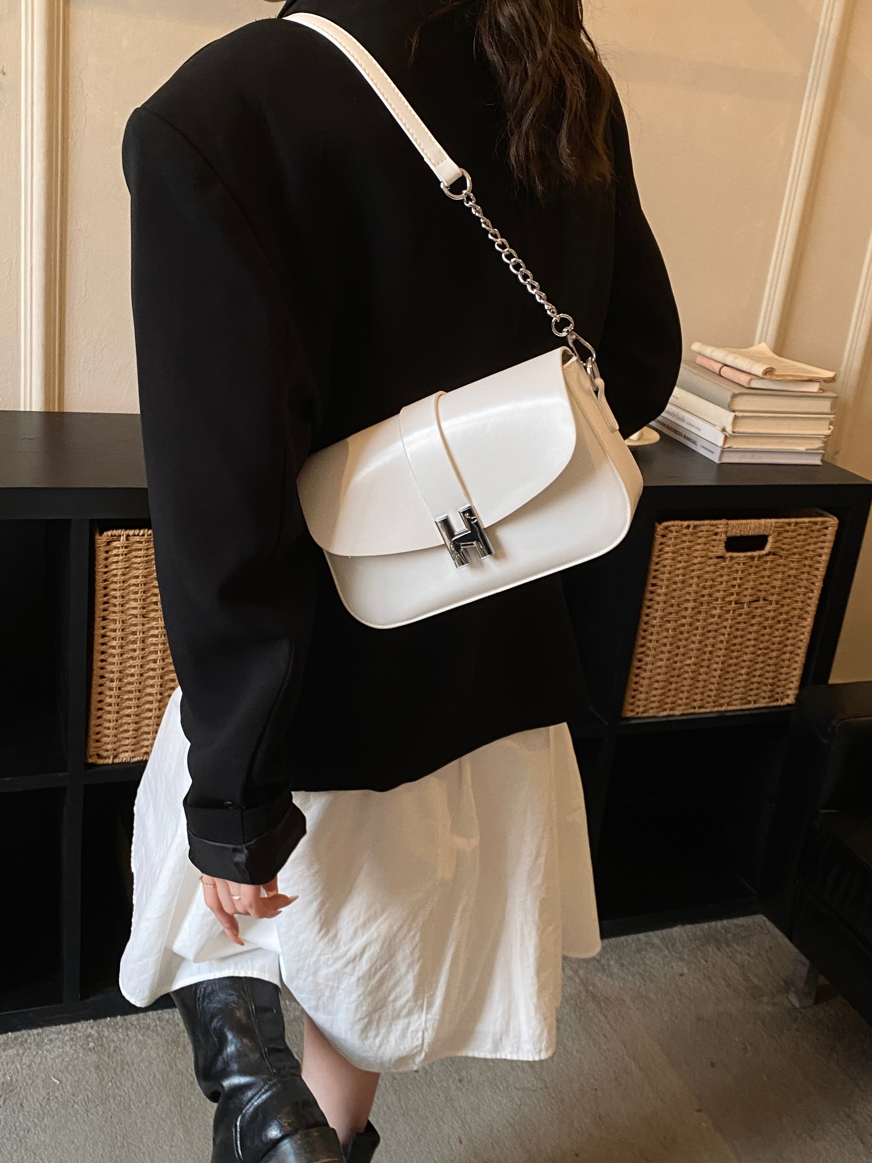 Off White Shoulder Bag