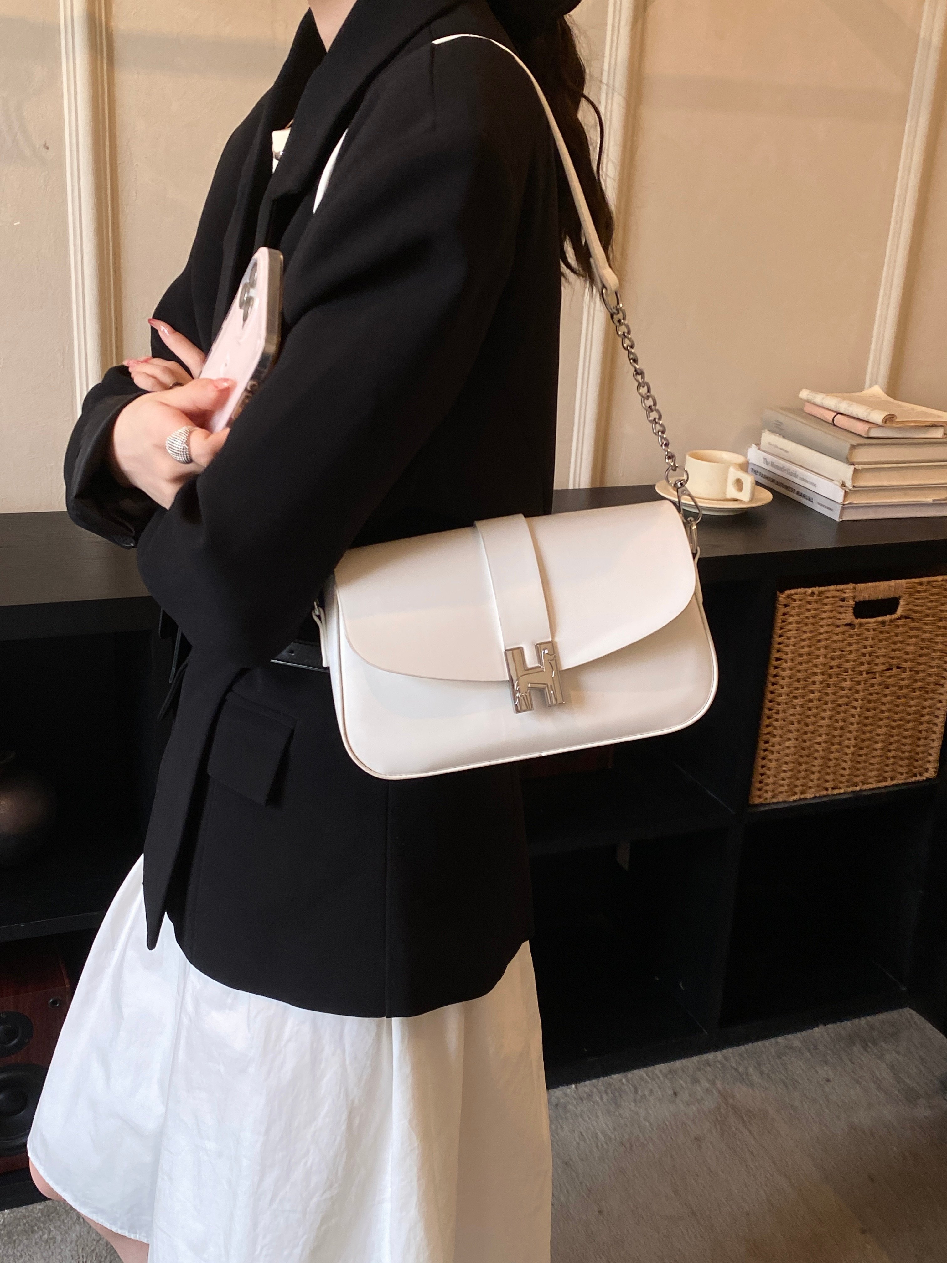 Off White Shoulder Bag