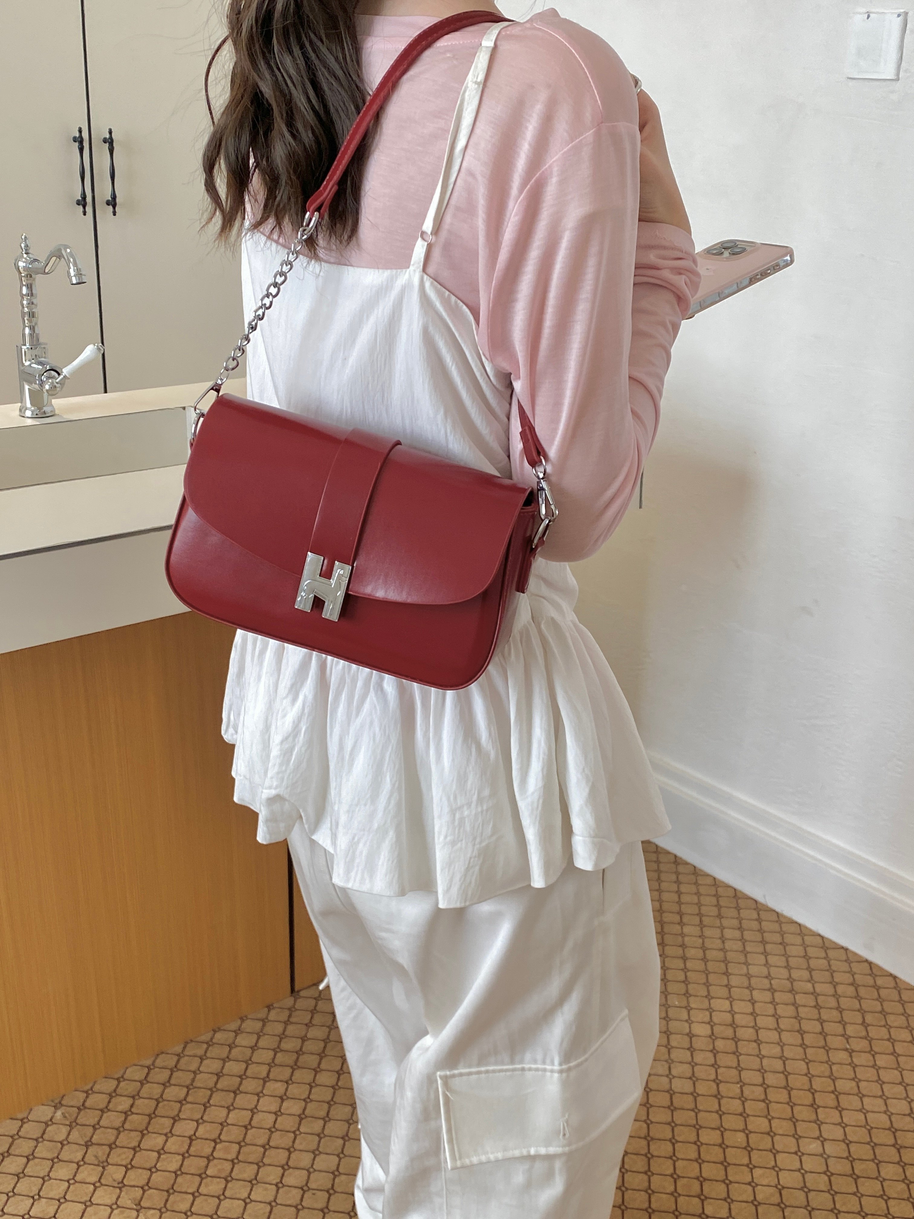 Red Shoulder Bag