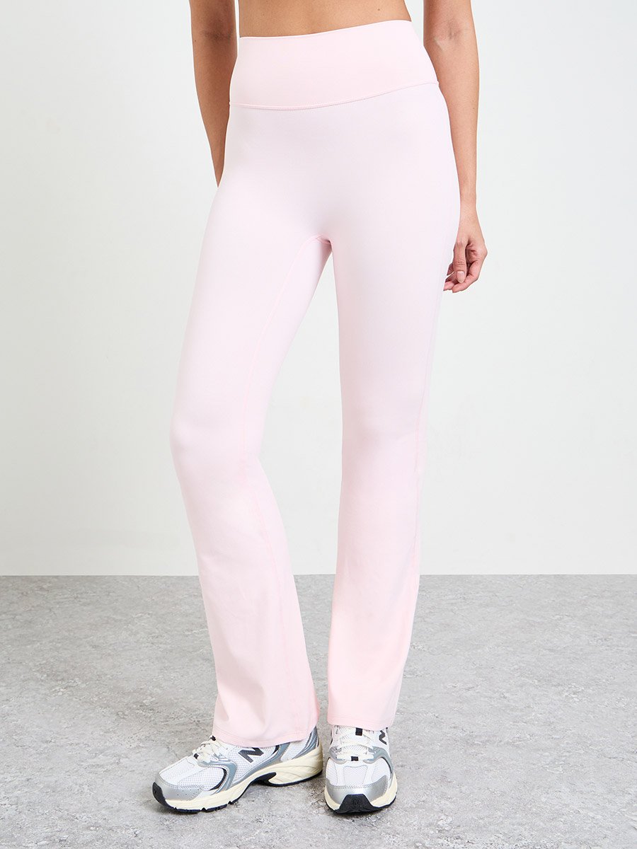 Pink Flared Yoga Pants