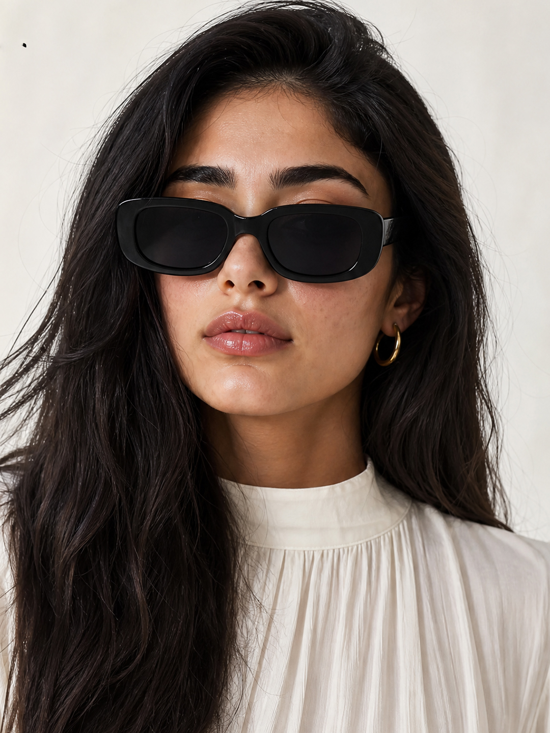 Black Rectangle Sunglasses
