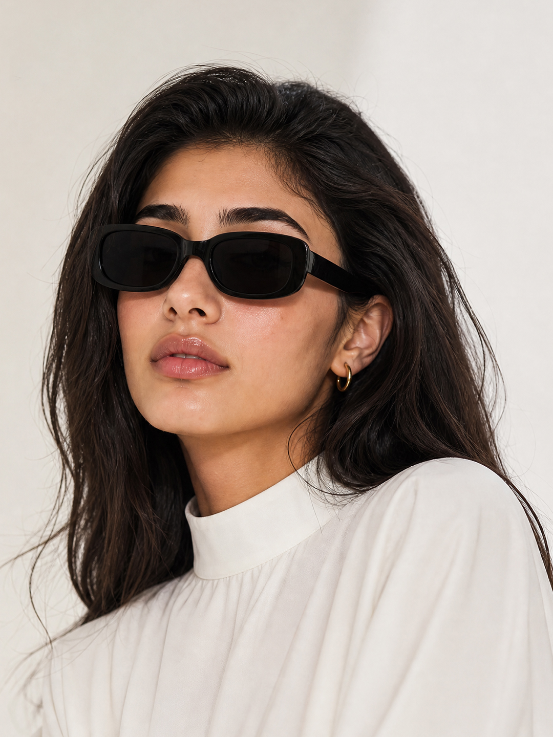 Black Rectangle Sunglasses