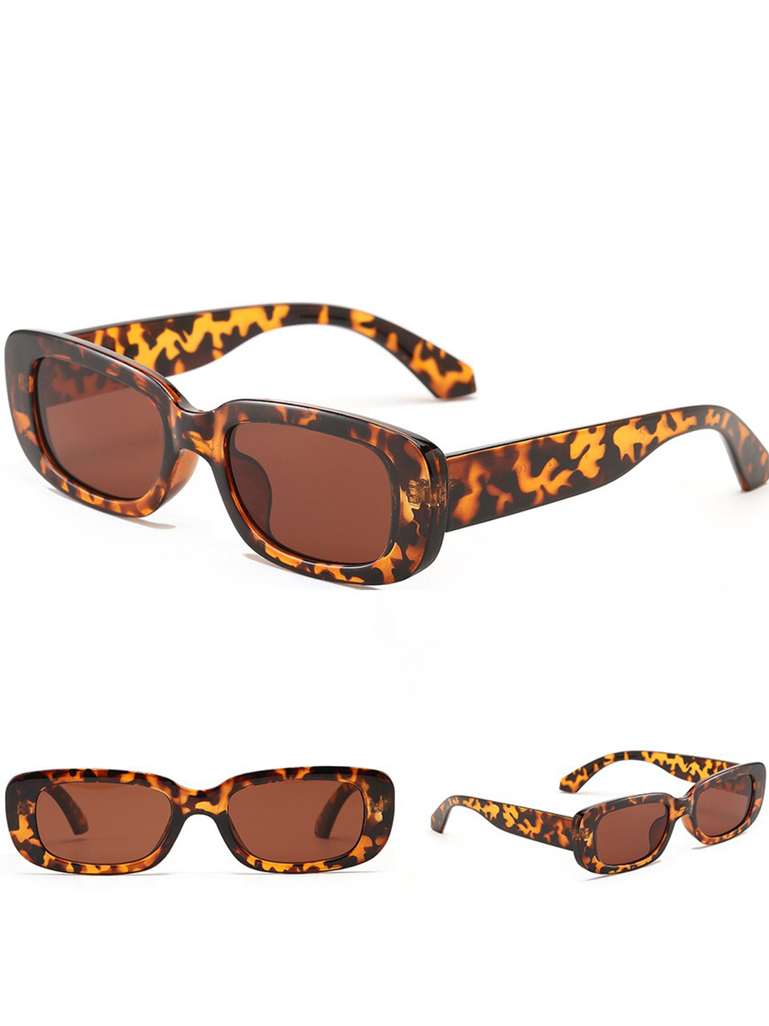 Multi-Color Rectangle Sunglasses