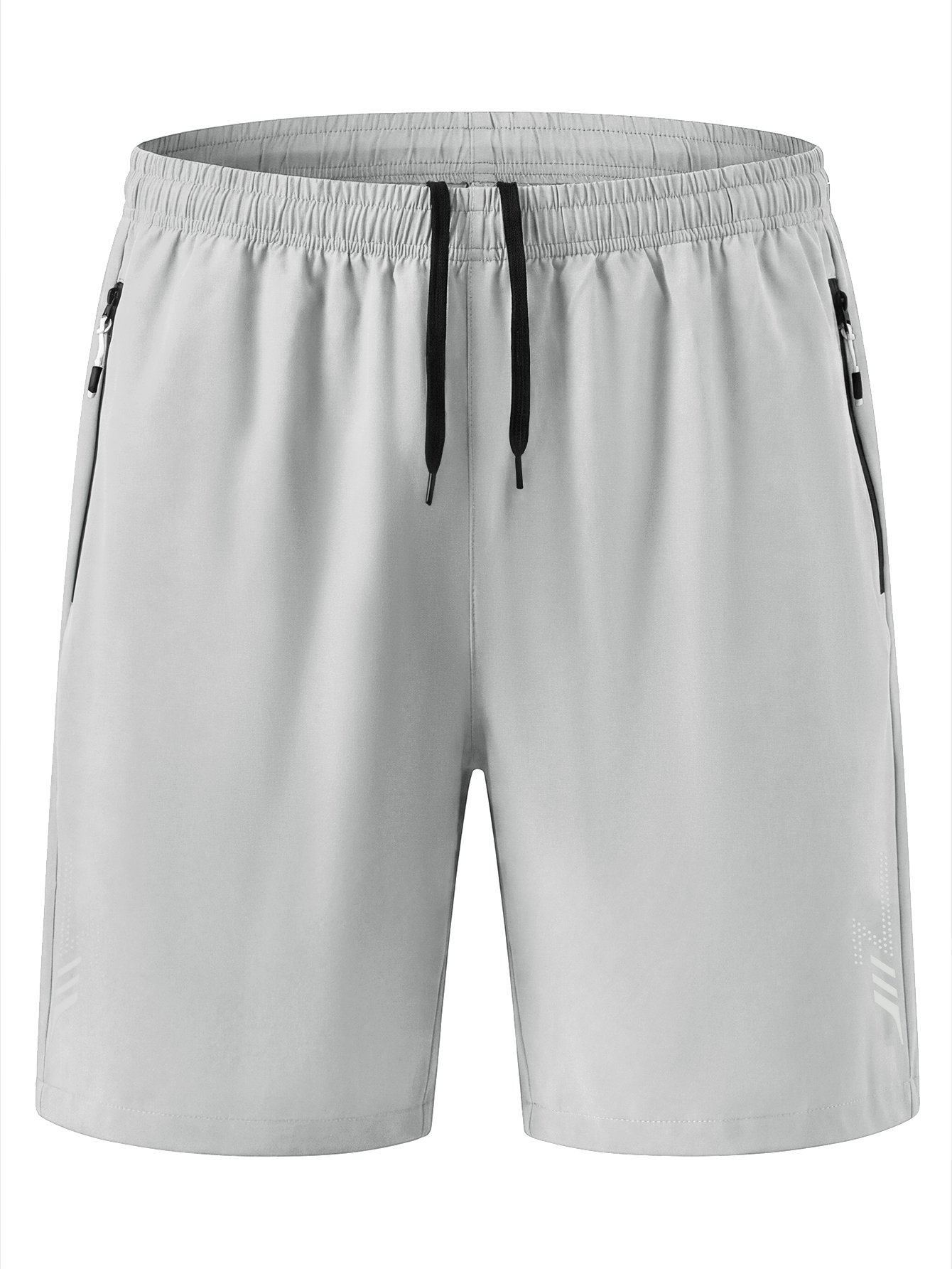 Grey Regular Fit Runner Shorts - Plus Size Casual Sports