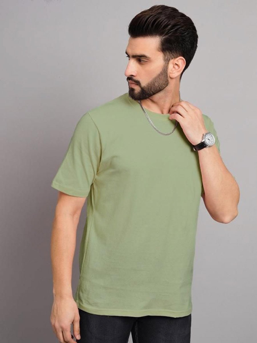 Green Graphic Print Crew Neck T-Shirt