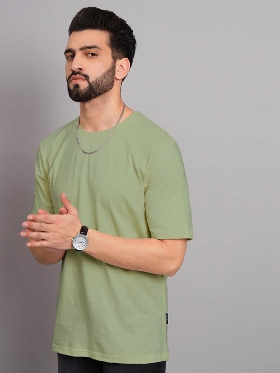 Green Graphic Print Crew Neck T-Shirt