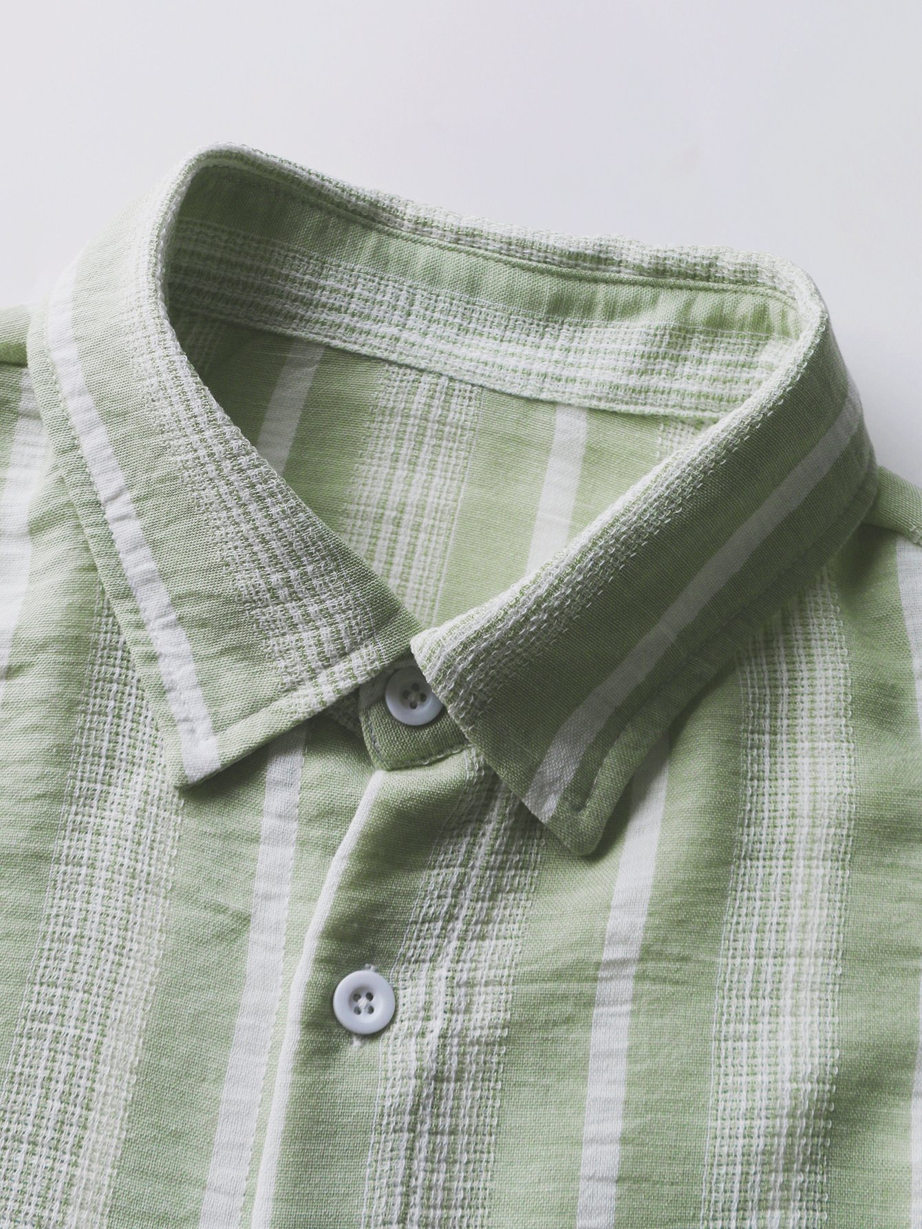Men Casual Striped Short Sleeve Shirt