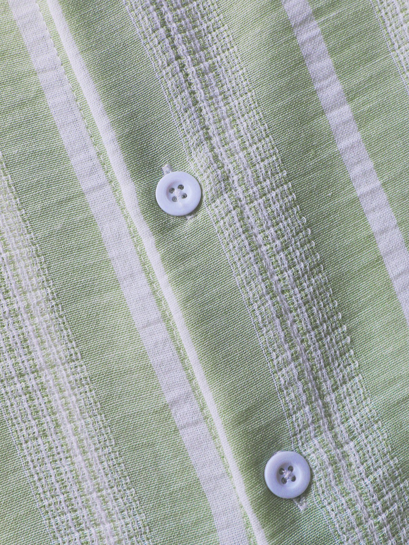 Men Casual Striped Short Sleeve Shirt