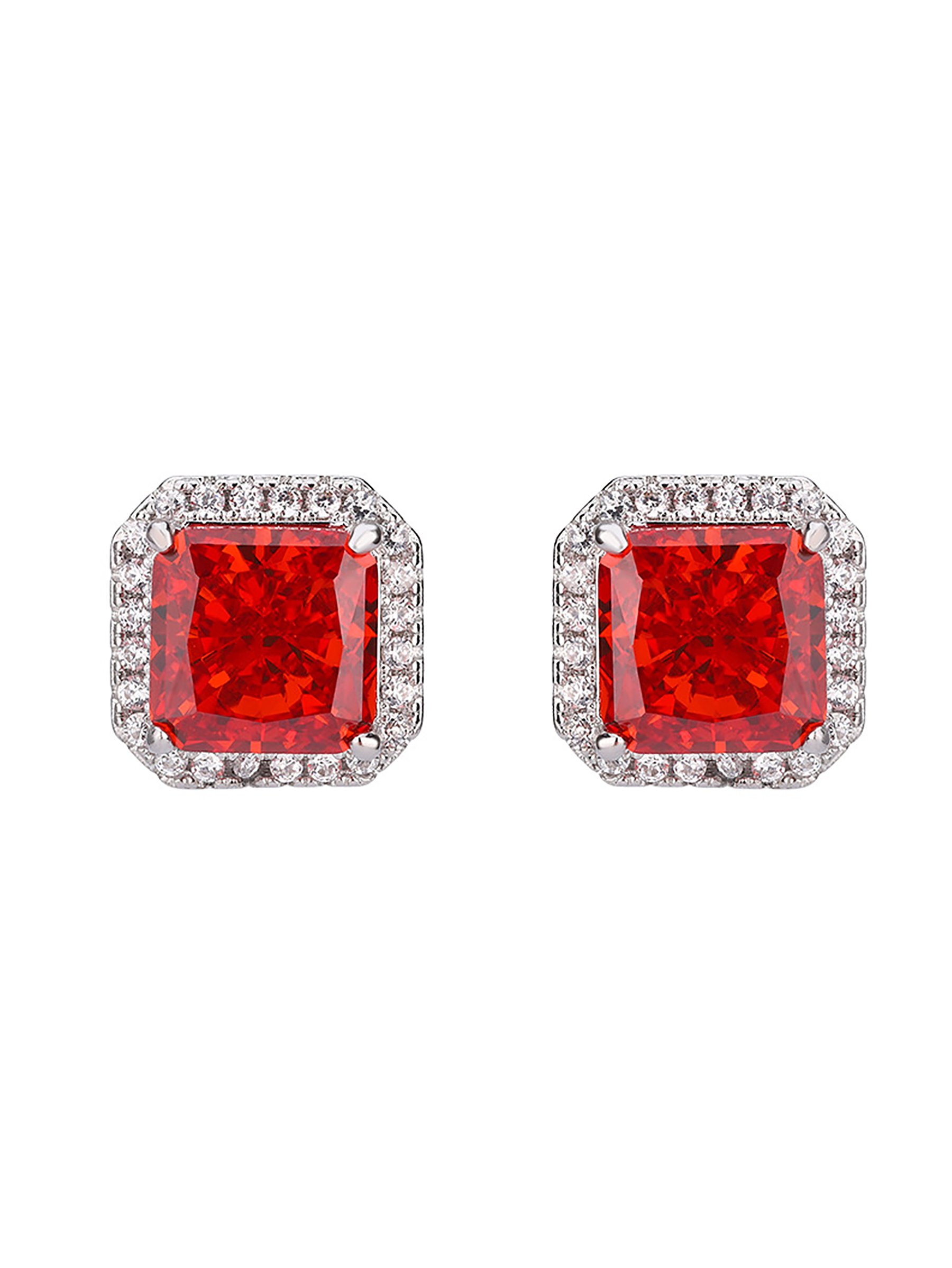 Square Zircon Stud Earrings