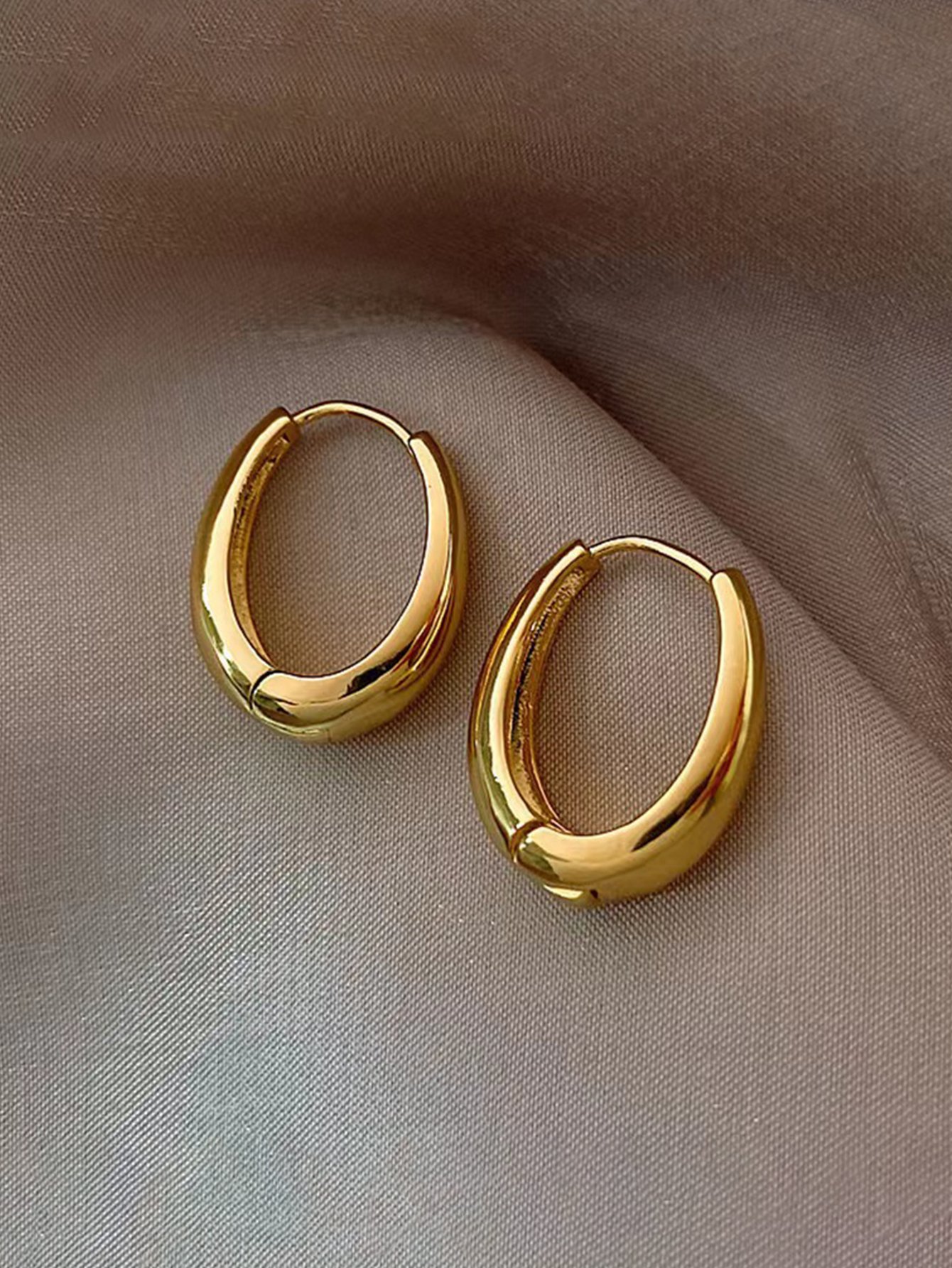 Plain Hoop Earrings