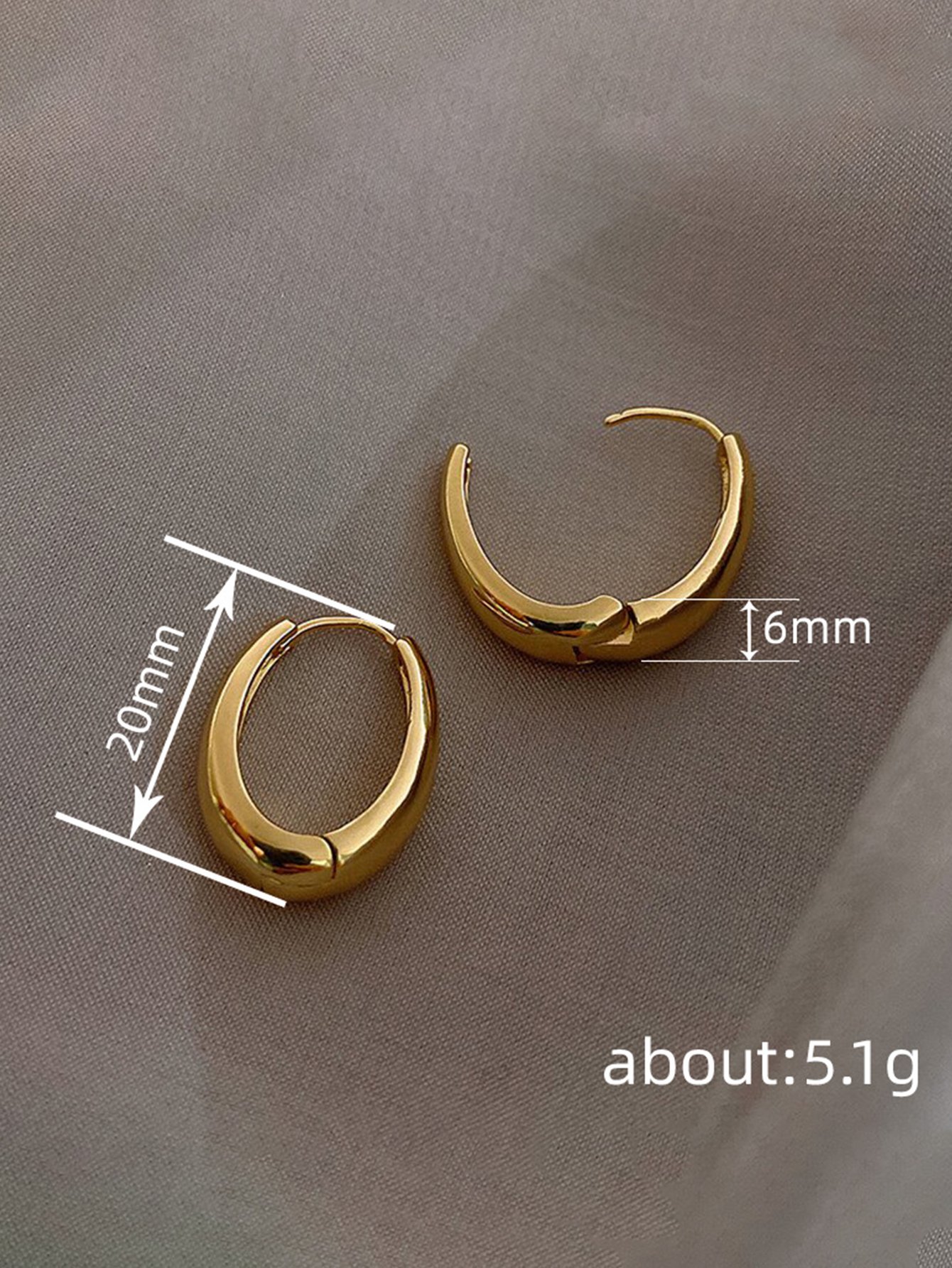 Plain Hoop Earrings