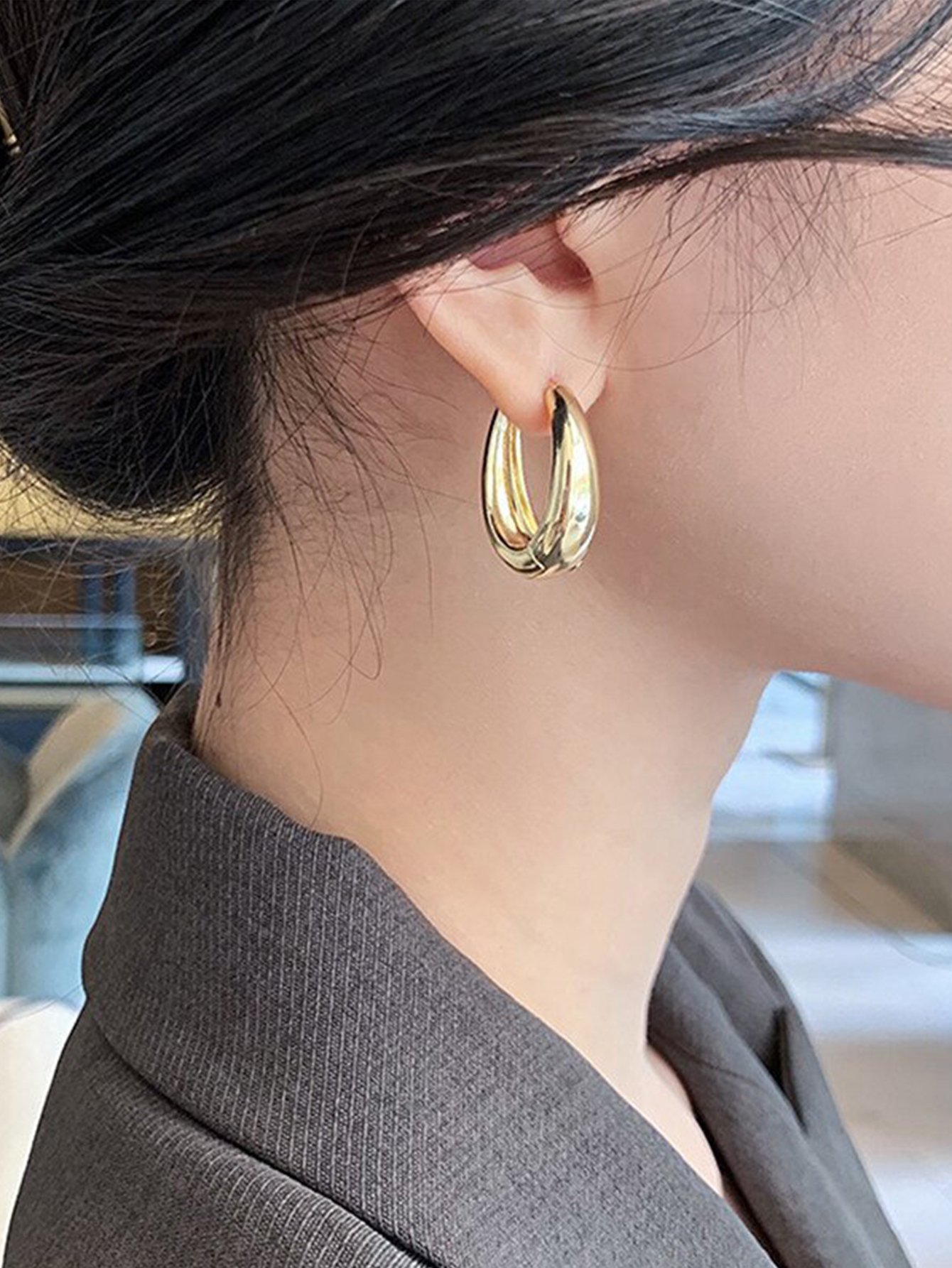Plain Hoop Earrings