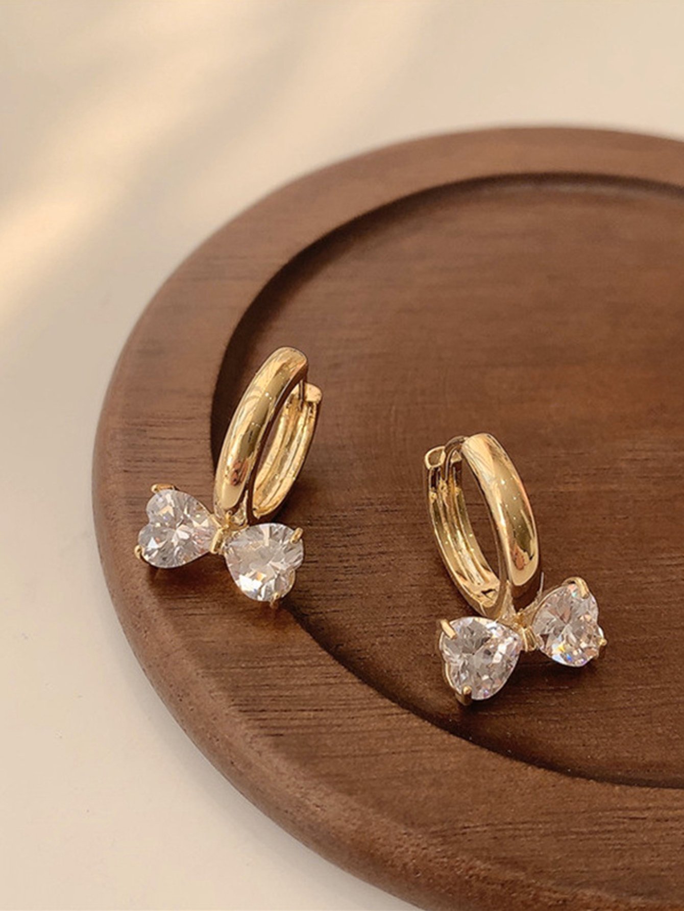 Bow Hoop Earrings